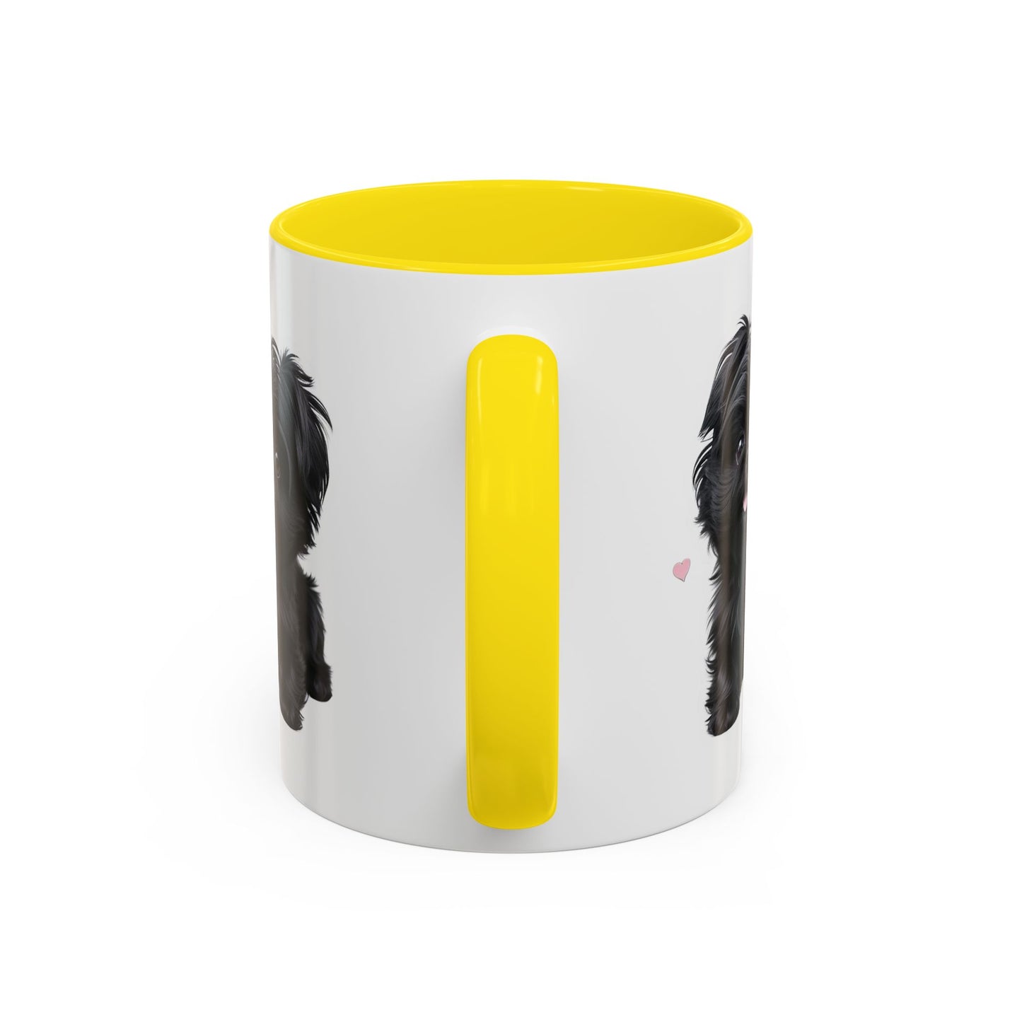 Cute Pug Accent Coffee Mug, Pet Lover Gift, Coffee Cup, Dog Mom Mug, Black Dog Ceramic Mug