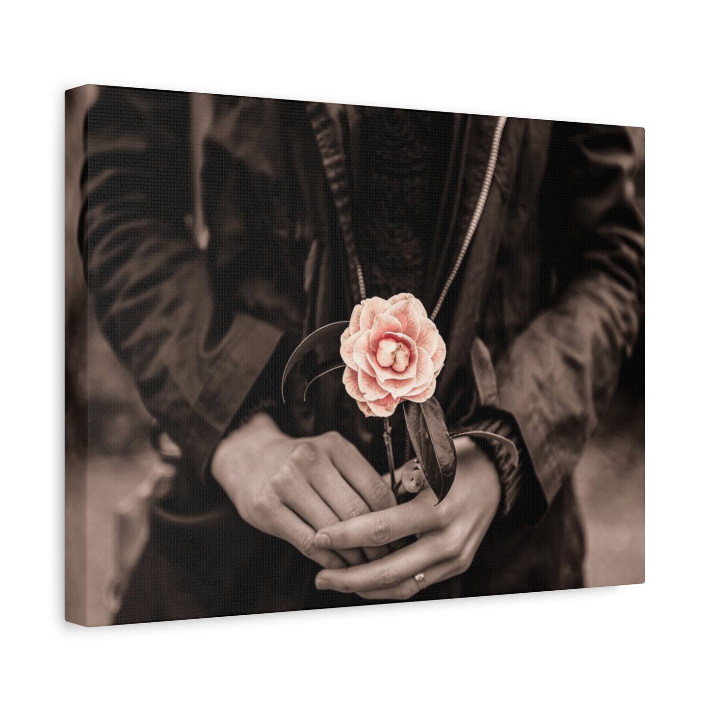 Floral Art Canvas Wall Decor, Modern Home Accent, Gift for Her, Office Decor, Inspirational Artwork