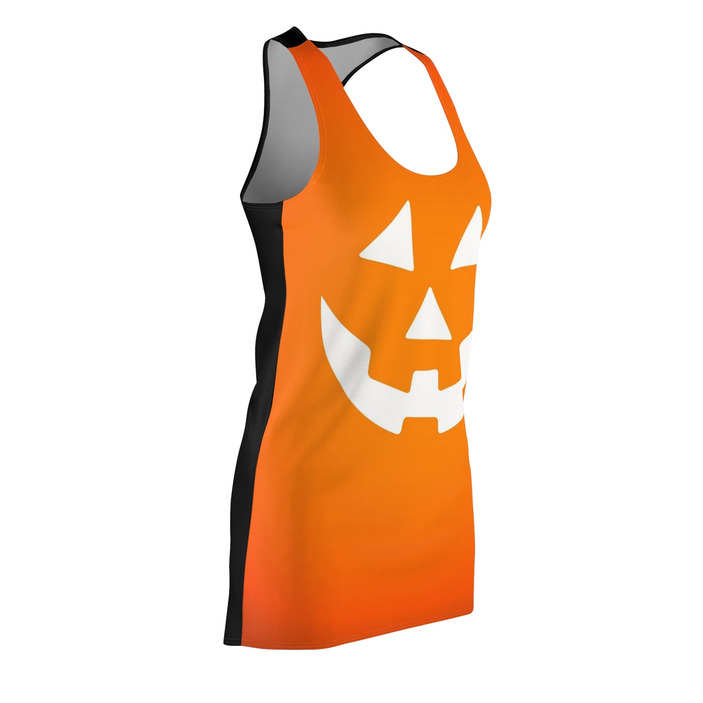 Halloween Pumpkins Racerback Dress, Spooky Dress for Women, Party Dress, Fall Fashion, Trick or Treat Dress, Unique Halloween Outfit