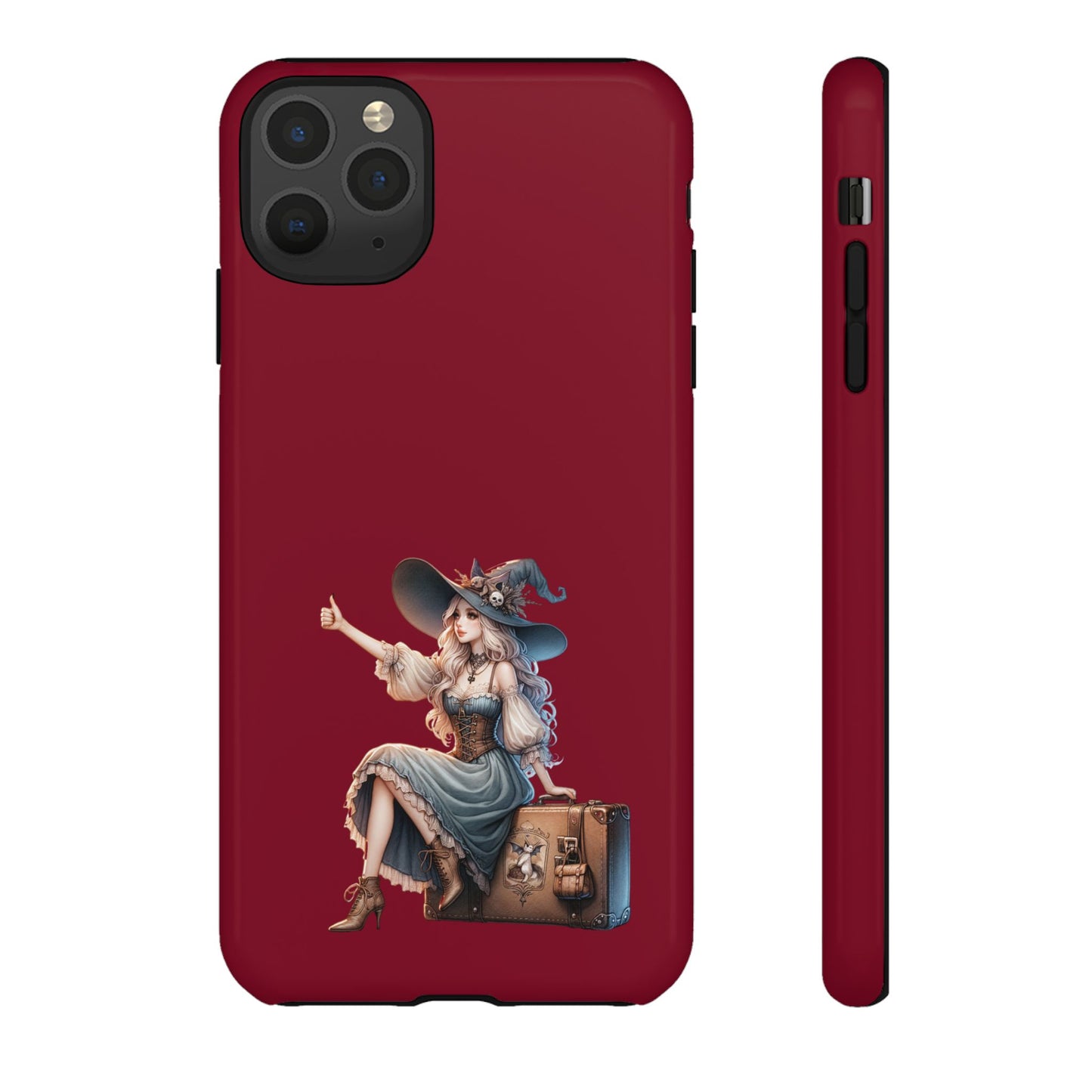 Witchy Phone Case - Magical, Durable - Halloween Gift, Cosplay Accessory, Cute Witch Design