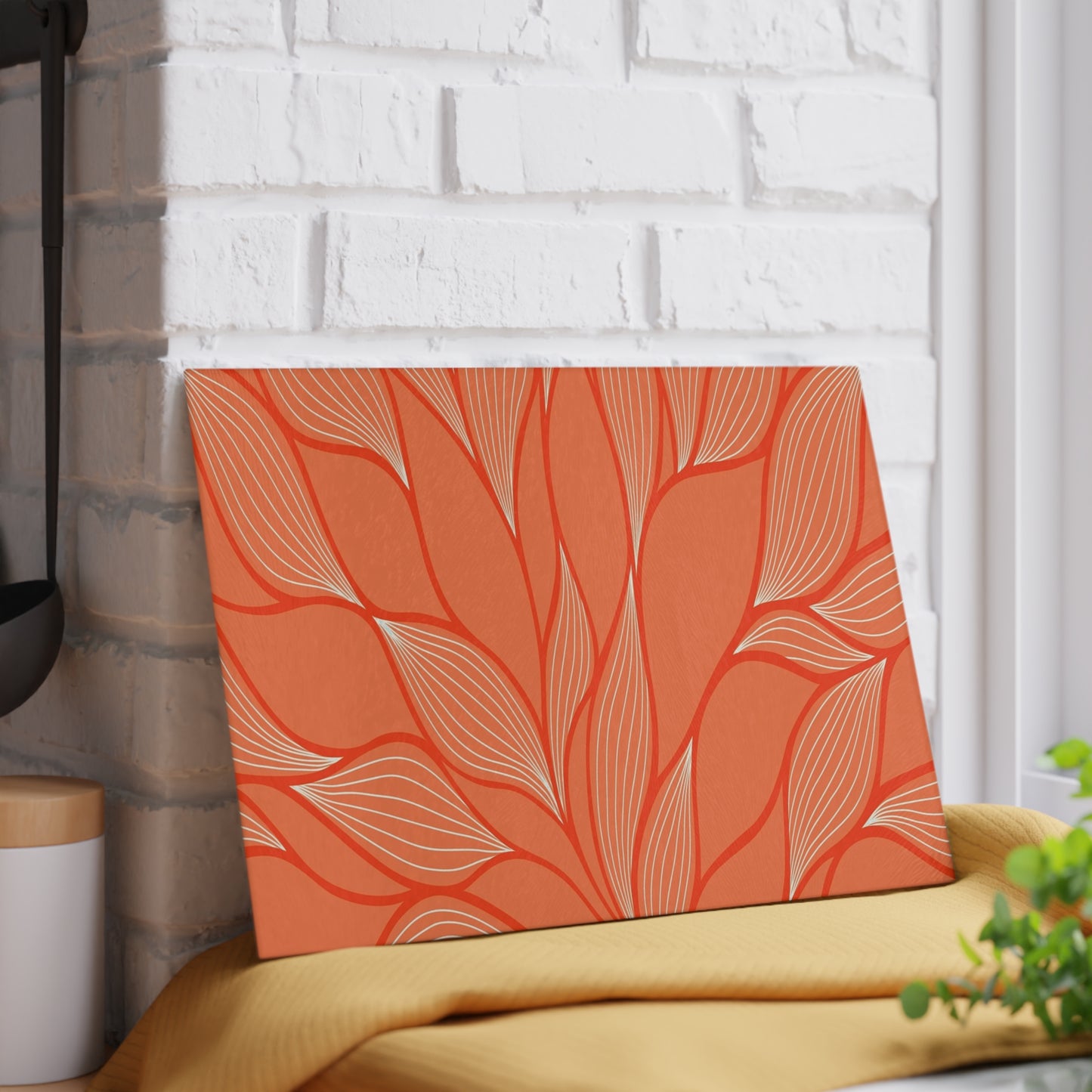 Elegant Floral Design Glass Cutting Board - Perfect for Weddings, Housewarming, or Any Culinary Enthusiast