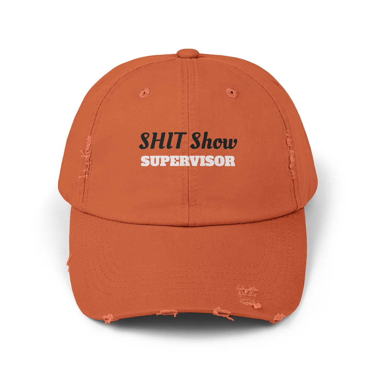 Unisex Distressed Cap, Fun Gift for Supervisors, Casual Hat, Distressed Dad Hat, Funny Cap for Events, Party Accessory, Everyday Wear