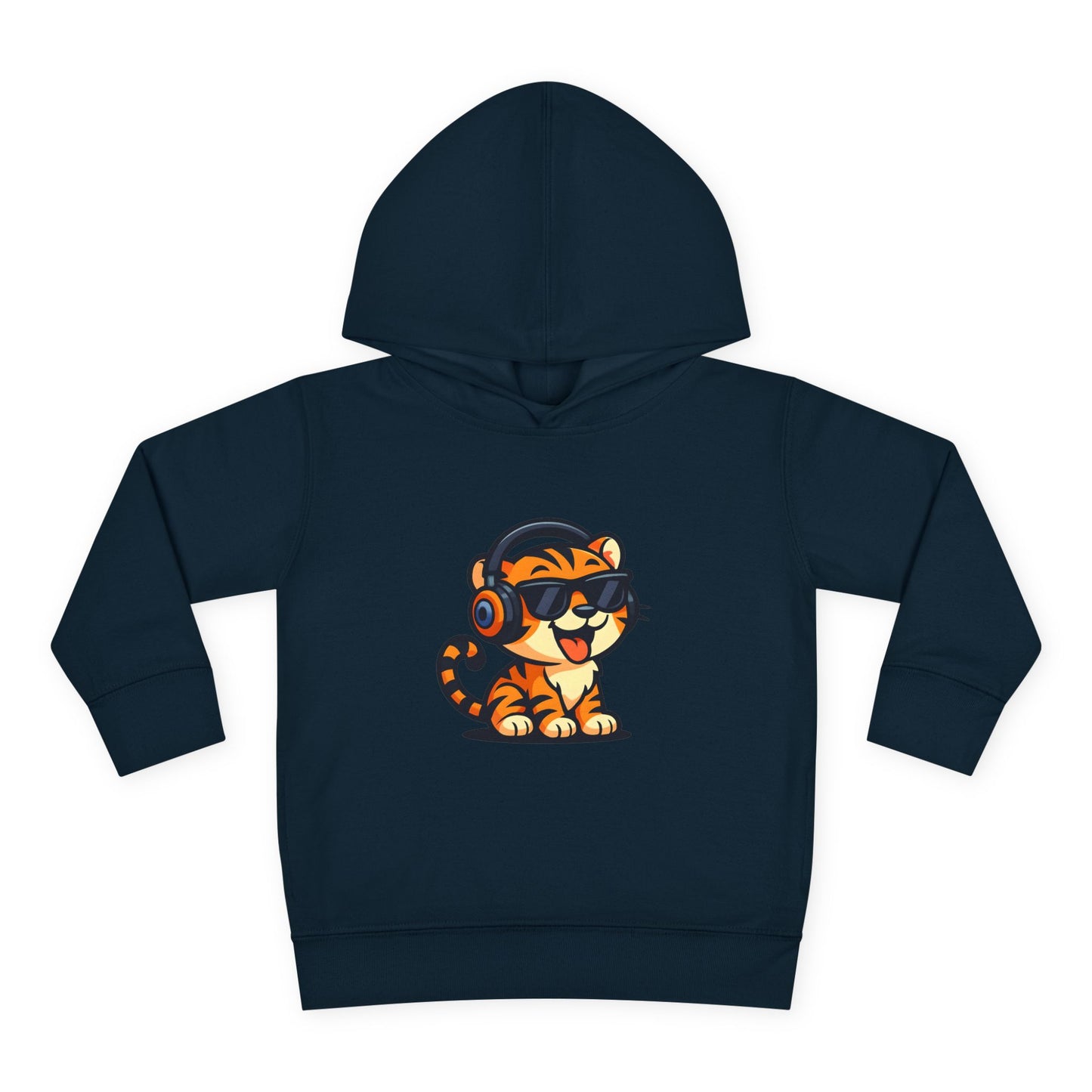 Toddler Cool Cat Fleece Hoodie - Fun Kids Apparel for Playtime, Birthday Gift, Nursery, Casual Wear, Music Lovers