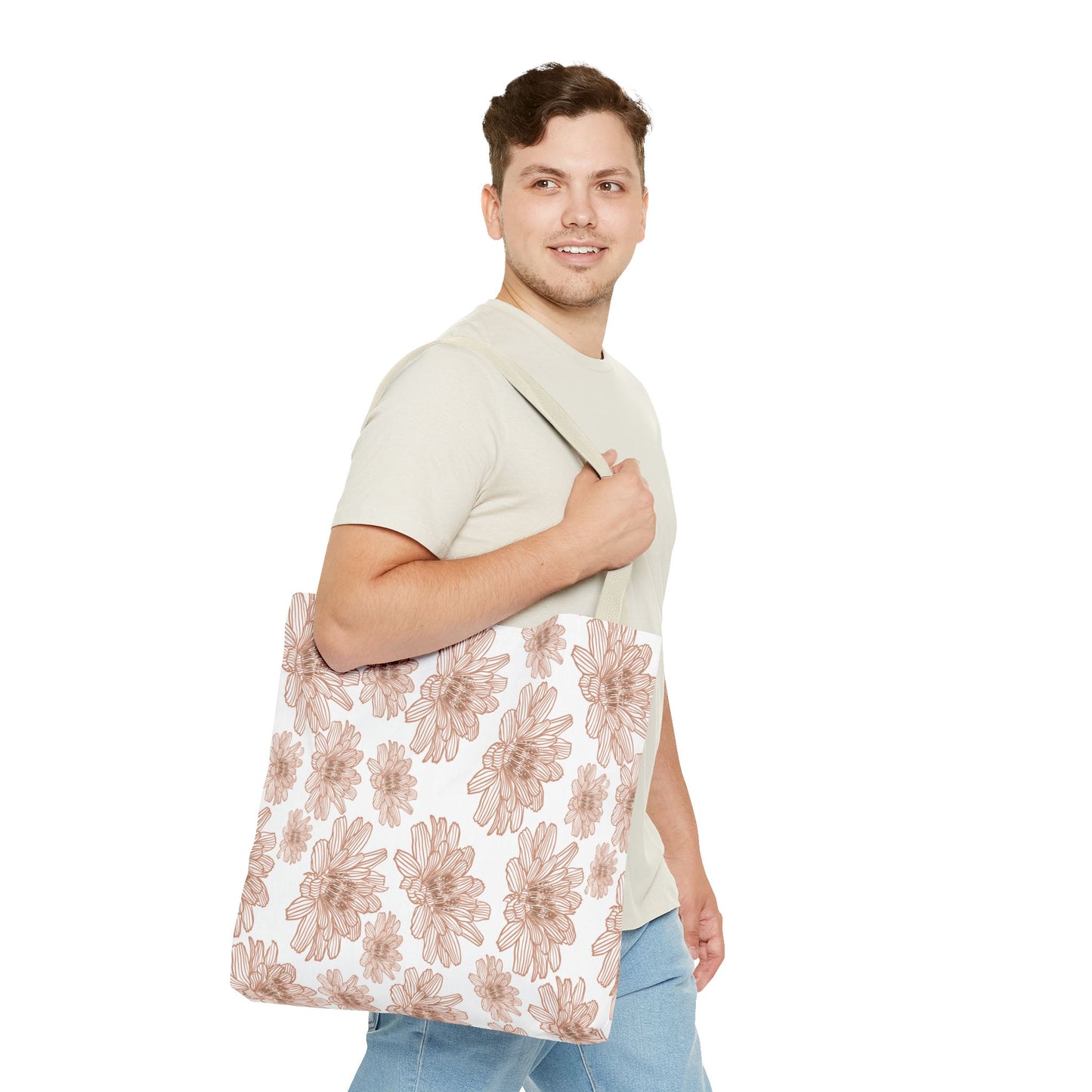 Floral Tote Bag | Stylish Reusable Shopping Bag | Eco-Friendly Gift | Beach, Gym, Grocery, Travel, Market