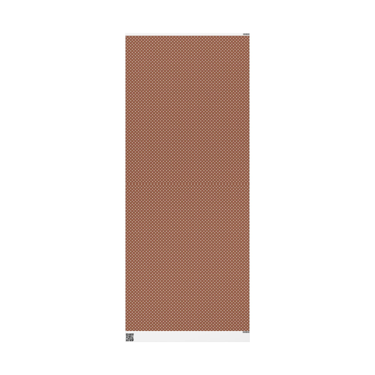 Polka Dot Brown Wrapping Paper Roll — Reversible Holiday & Gift Wrap