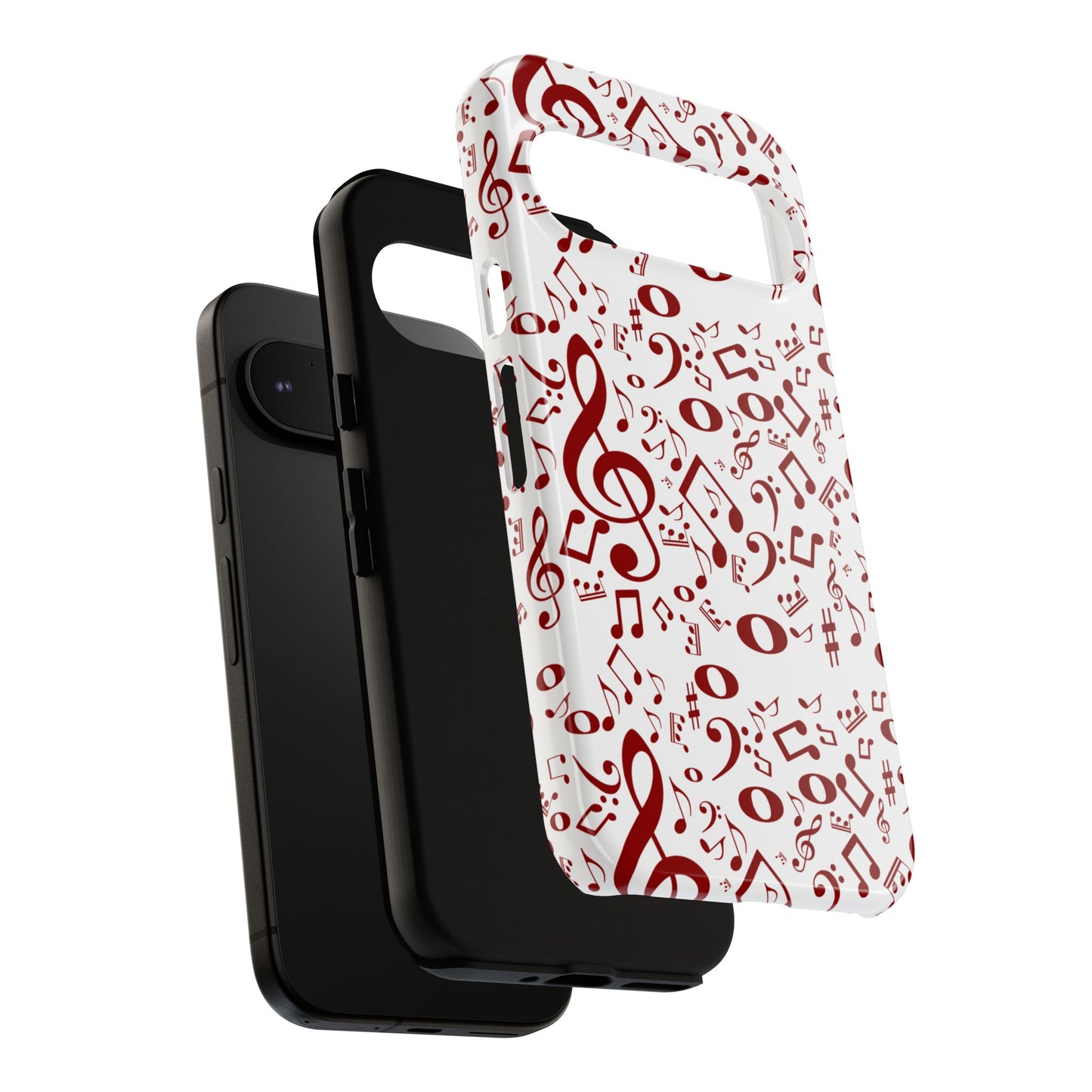 Musical Note Phone Case, Tough iPhone Cover, Gift for Musicians, Customizable, Music Lover's Accessory, Durable Phone Protection