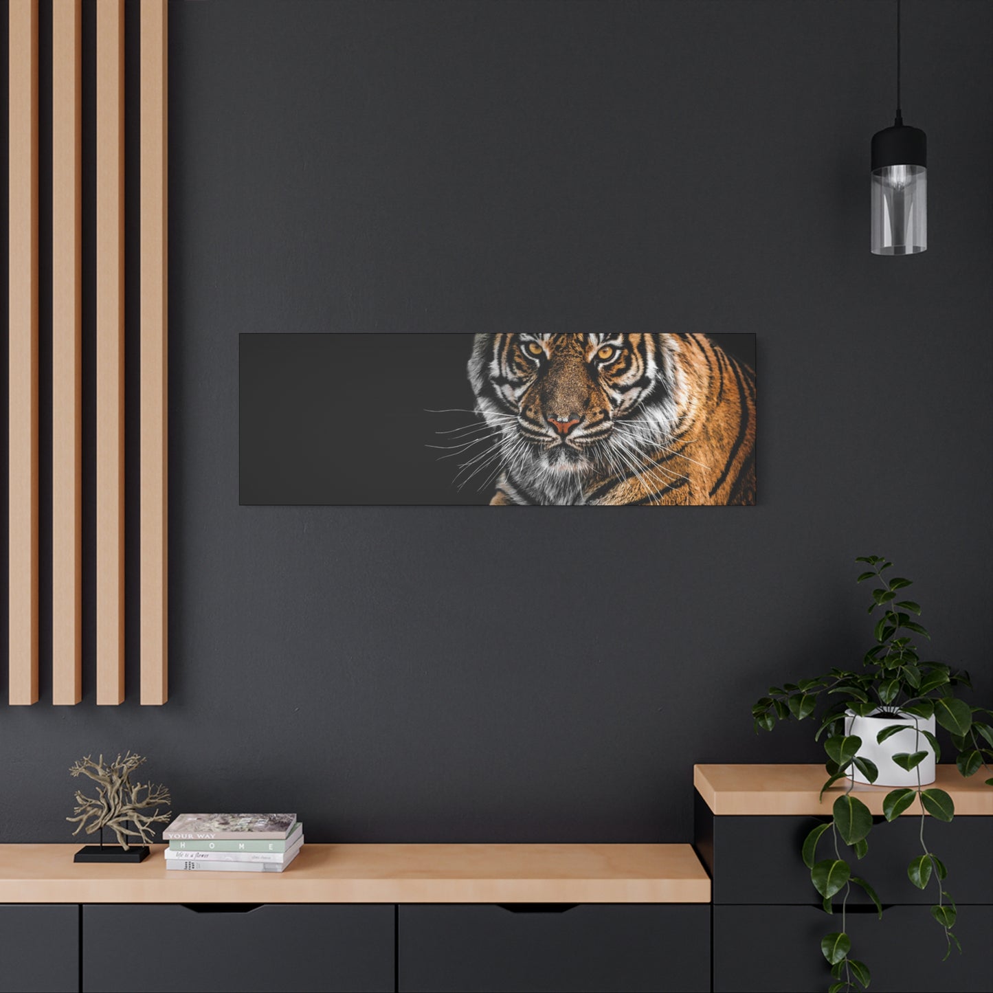 Majestic Tiger Canvas Art, Perfect for Animal Lovers, Home Decor, Gift for Wildlife Enthusiasts, Modern Wall Art, 1.25" Depth