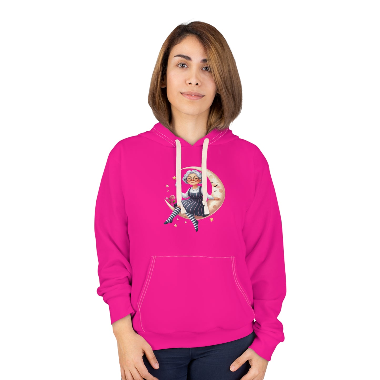 Lunar Dancer Unisex Pullover Hoodie - Fun, Bright, Playful; Perfect for Gifts, Celebrations, Everyday Wear, Parties, Festivals