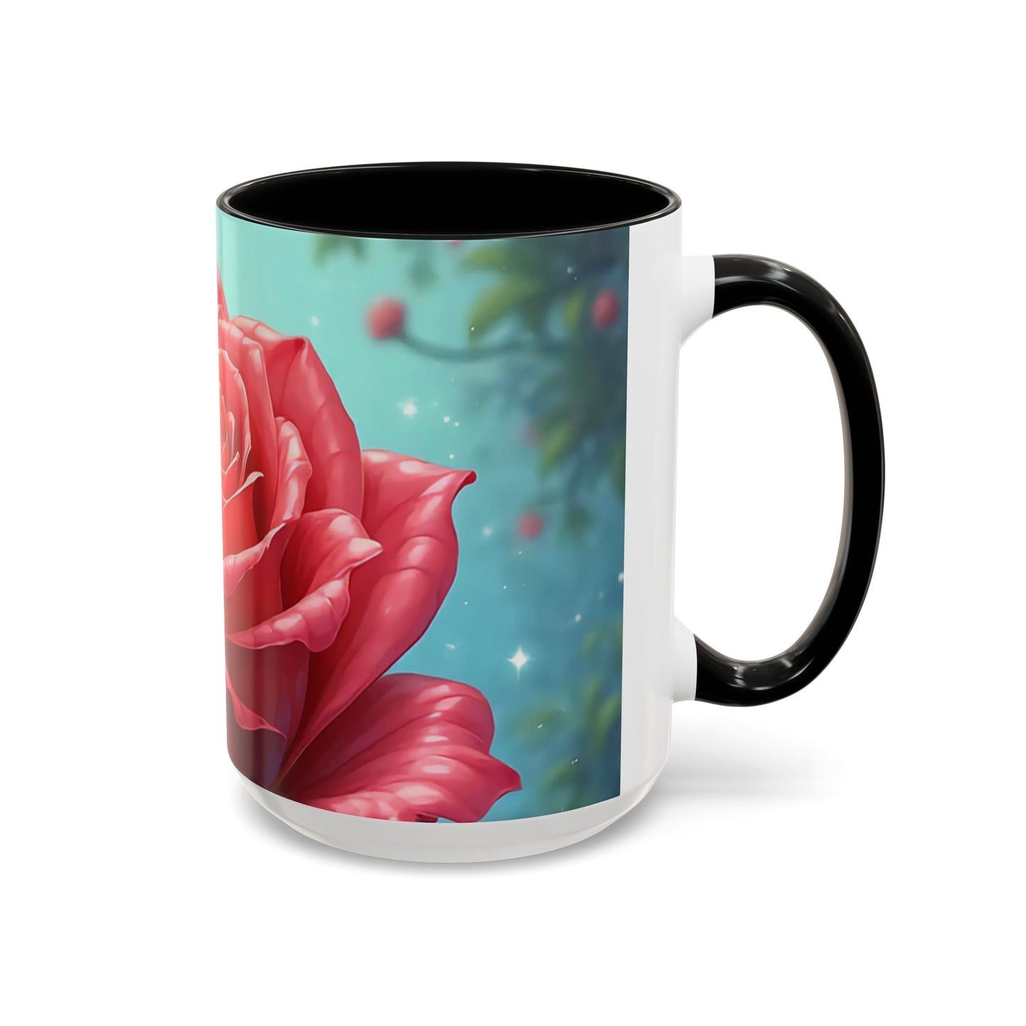 Elegant Rose Coffee Mug for Floral Lovers, Perfect Gift for Mother’s Day, Birthday, Home Decor, Garden Enthusiasts, Art Collectors
