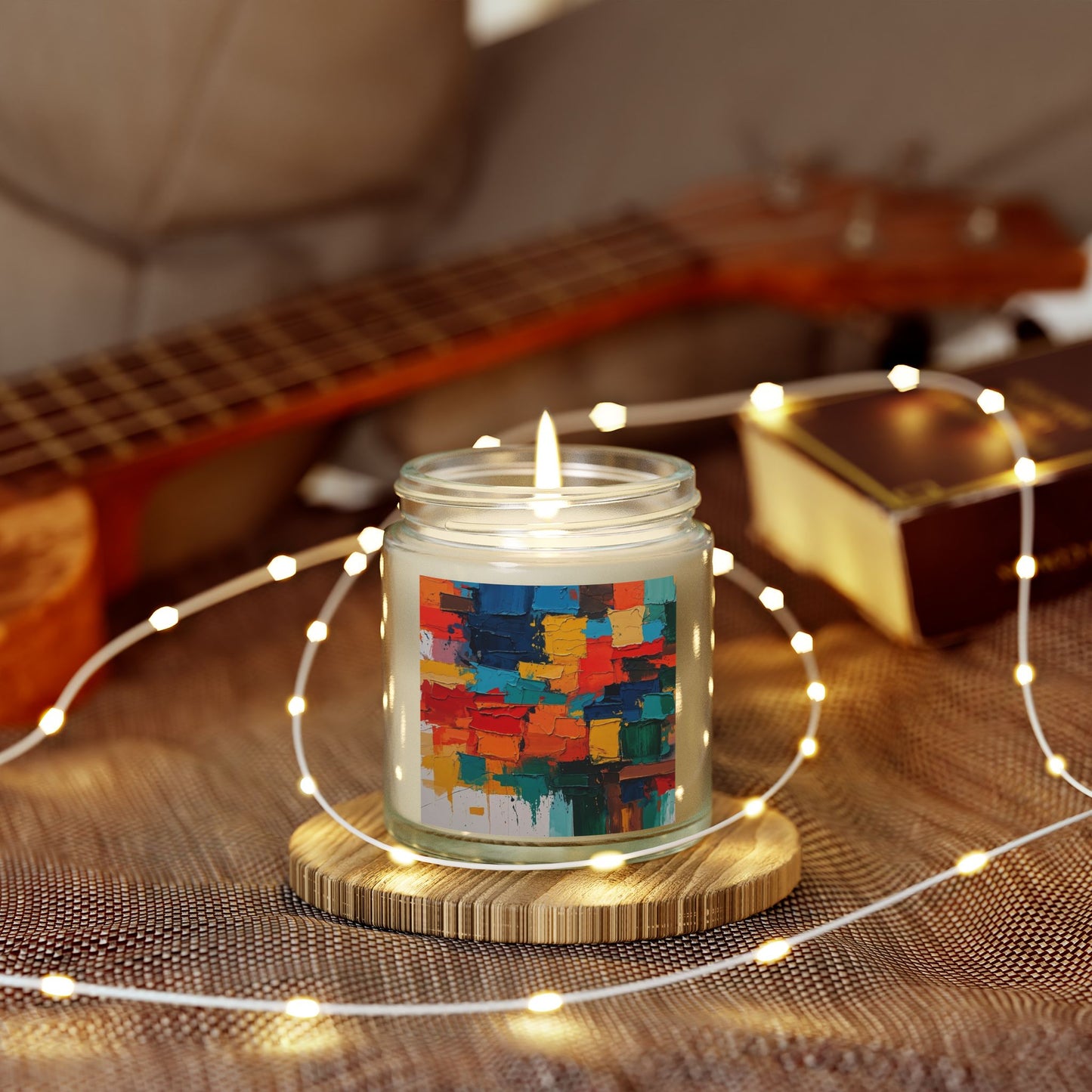 Scented Candles, Coconut Apricot Wax (4oz, 9oz) - Multi color