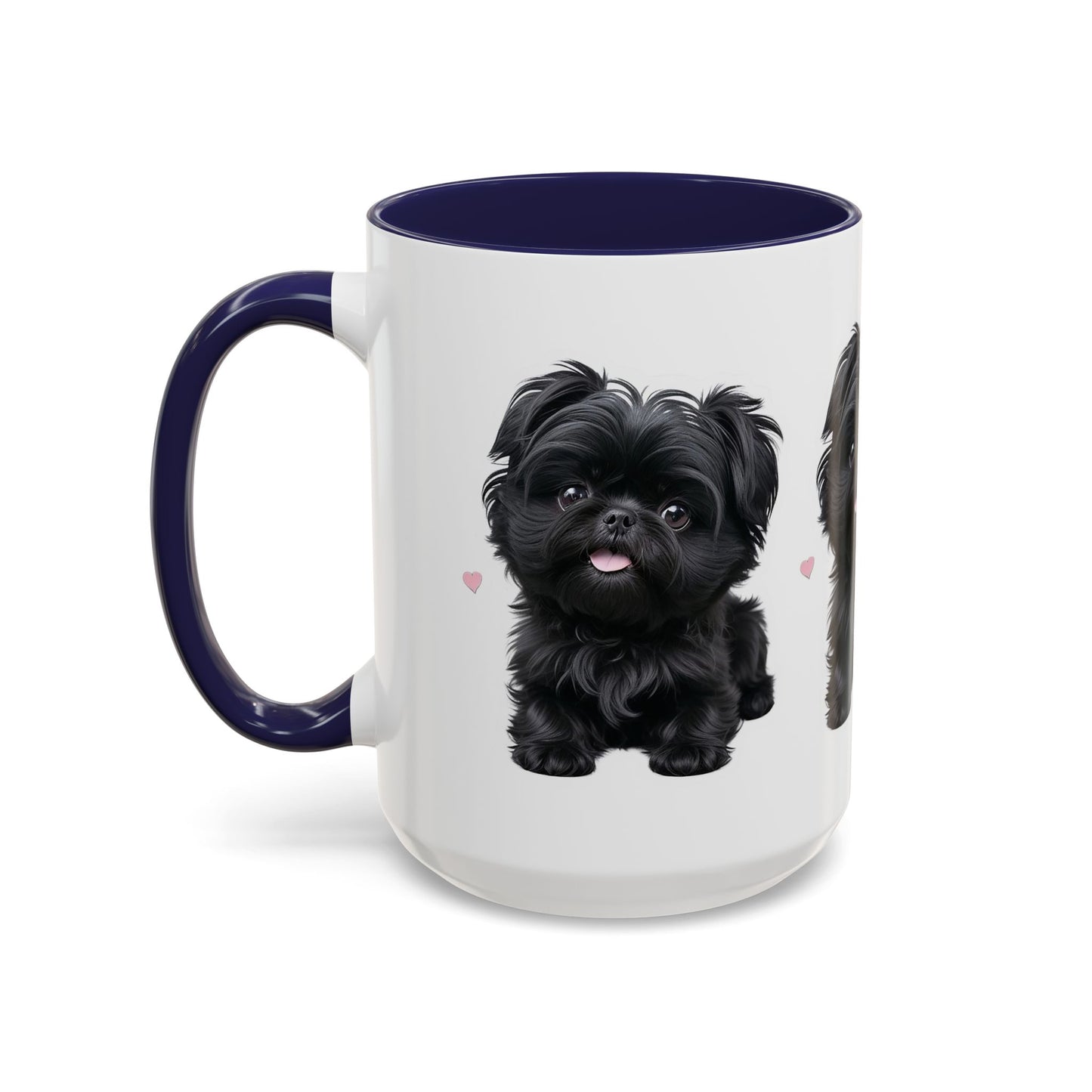 Cute Pug Accent Coffee Mug, Pet Lover Gift, Coffee Cup, Dog Mom Mug, Black Dog Ceramic Mug