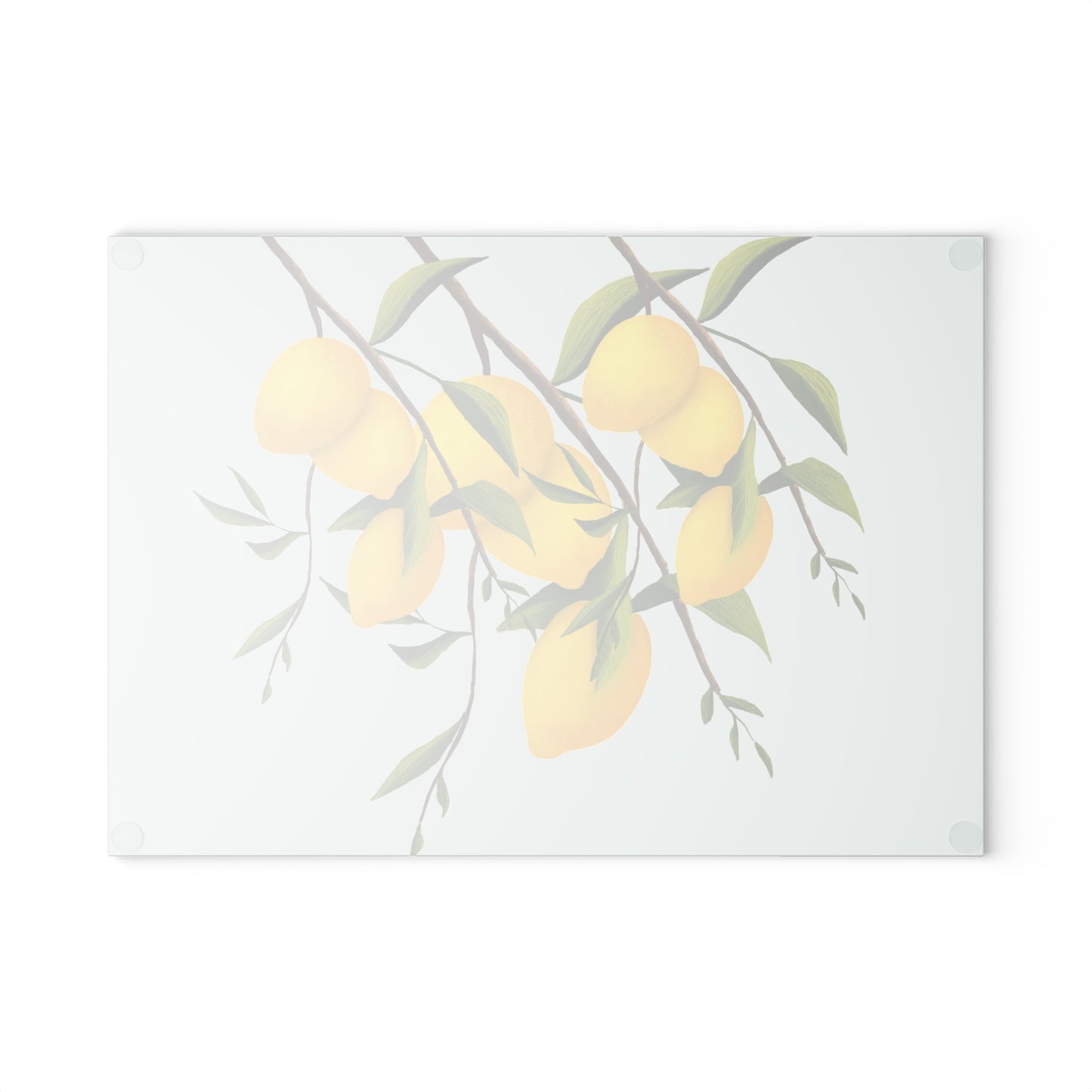 Lemon Glass Cutting Board - Bright Kitchen Decor, Home Gift, Cooking Accessory, Housewarming Present, Fruit Design