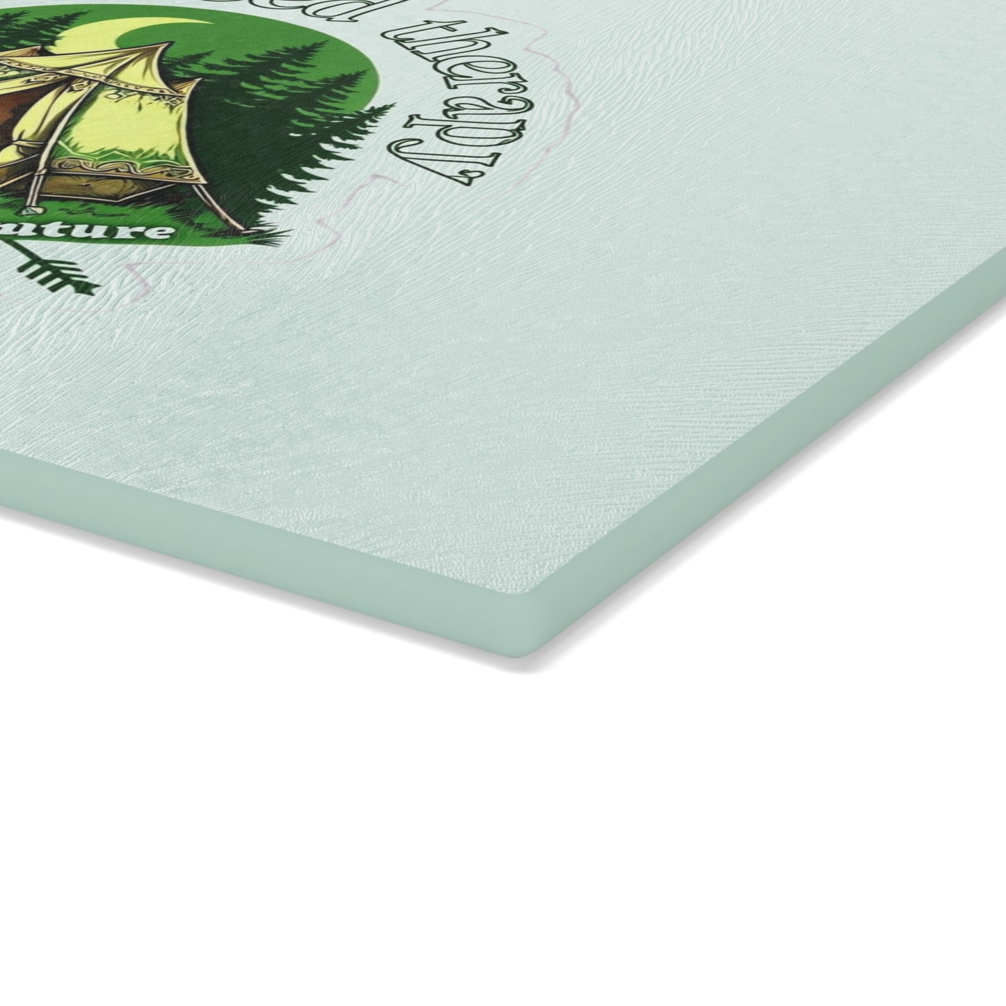 Outdoor Escape Glass Cutting Board - Perfect for Camping Lovers, Kitchen Decor, Housewarming Gift, Nature Enthusiasts, Gift for Him or Her
