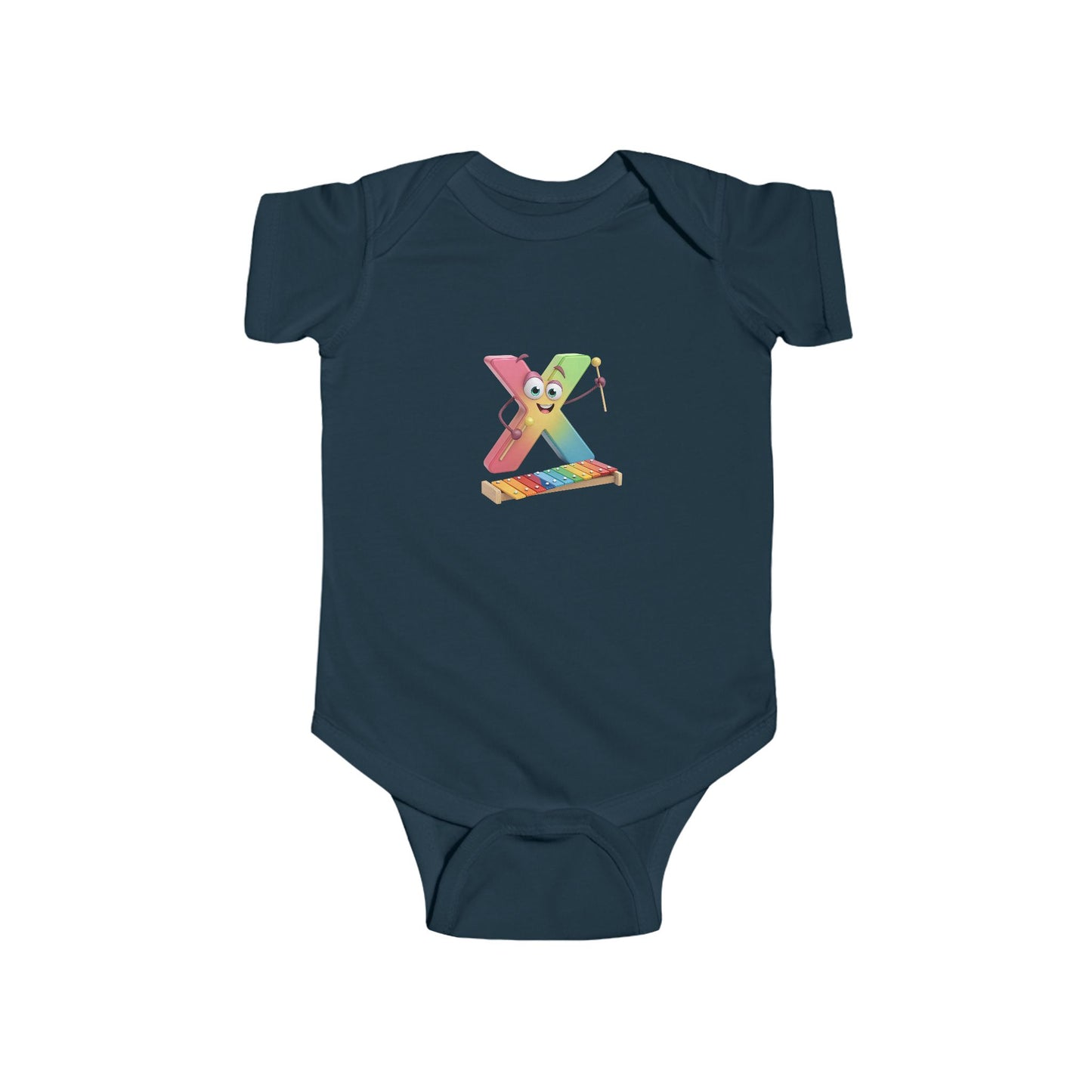 Cute Musical Infant Bodysuit - Letter X