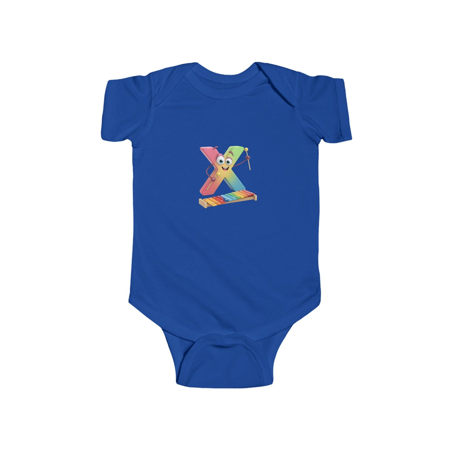 Cute Musical Infant Bodysuit - Letter X