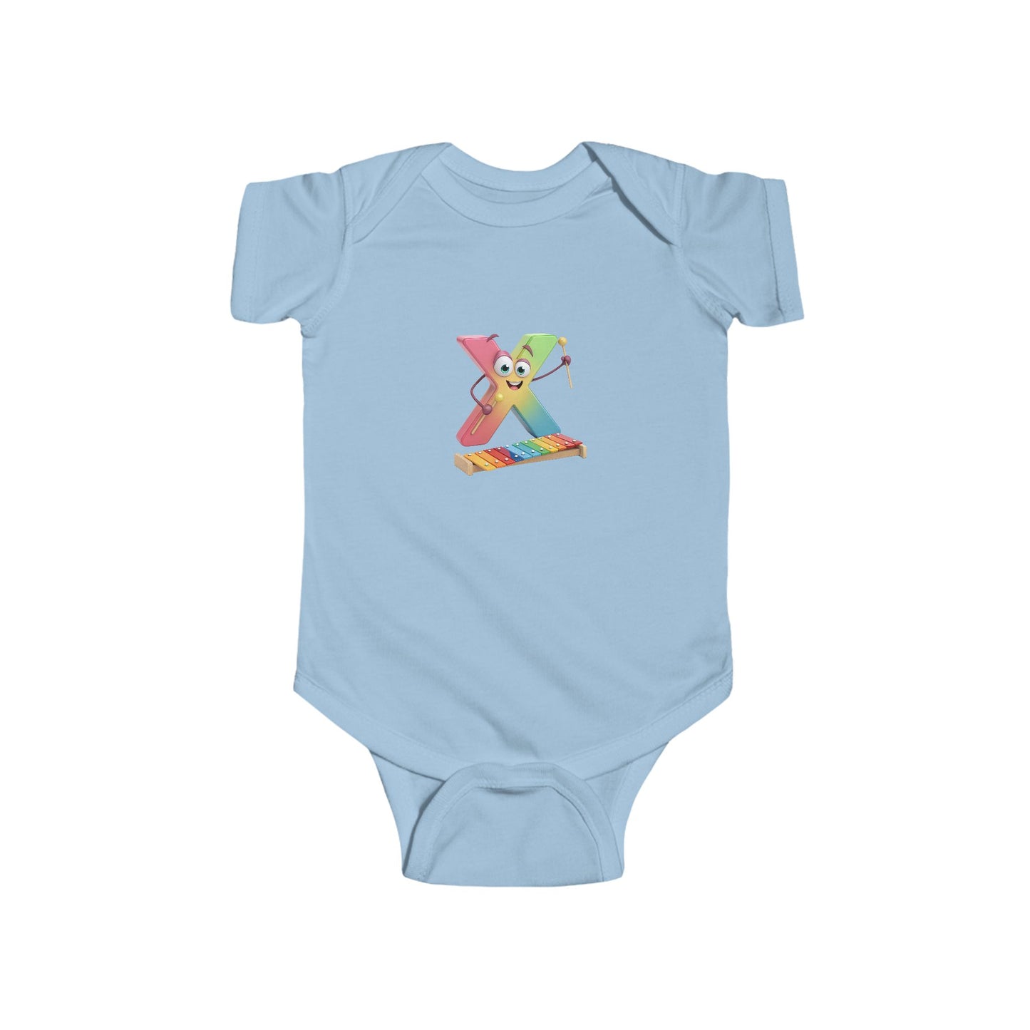 Cute Musical Infant Bodysuit - Letter X