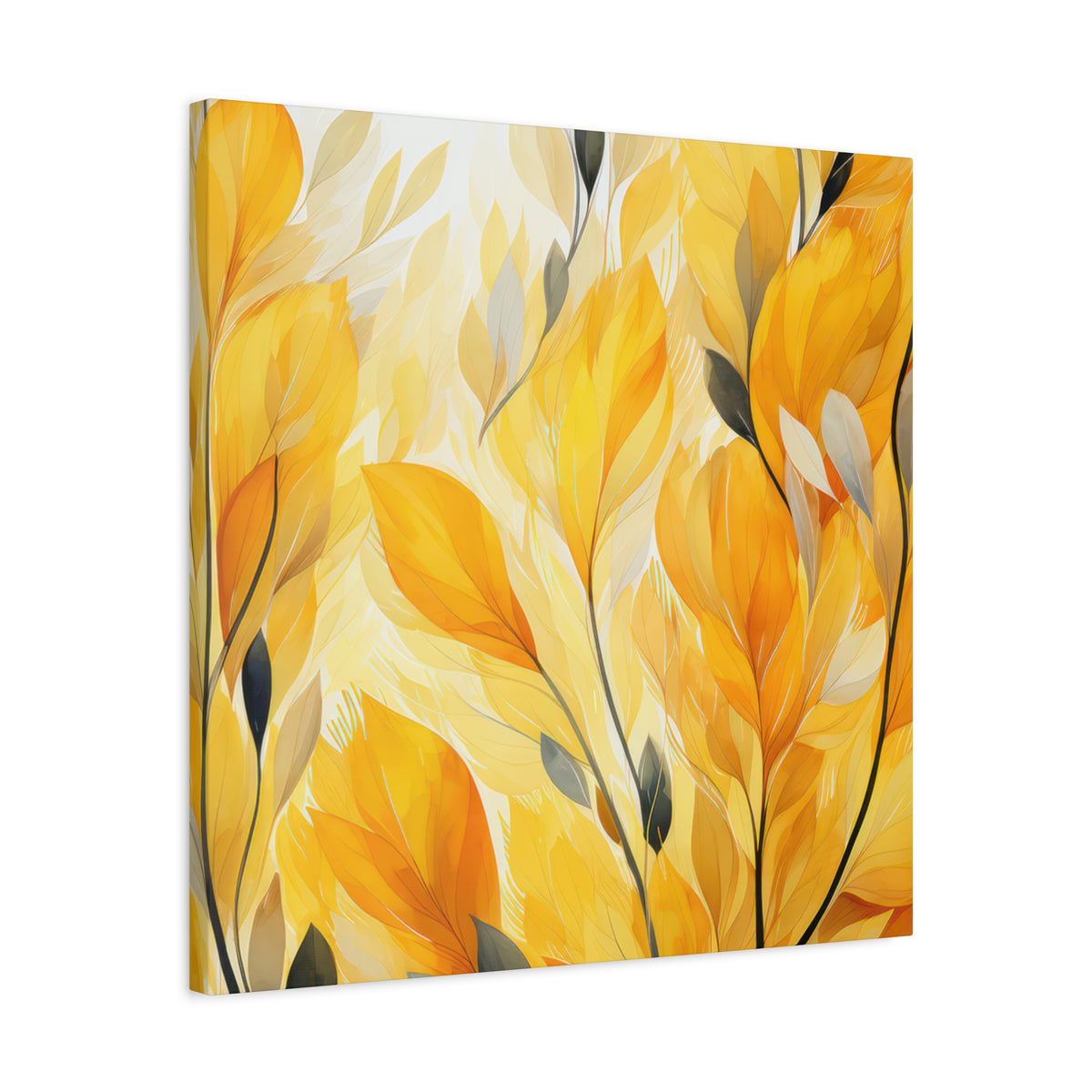 Gorgeous Yellow Matte Canvas Art Print, Stretched, 1.25"