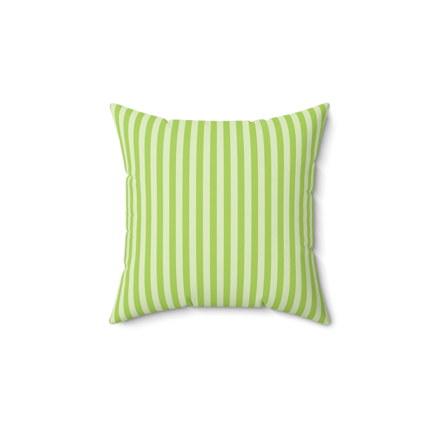 Fresh Green Striped Throw Pillow Decorative Cushion for Modern Living Room