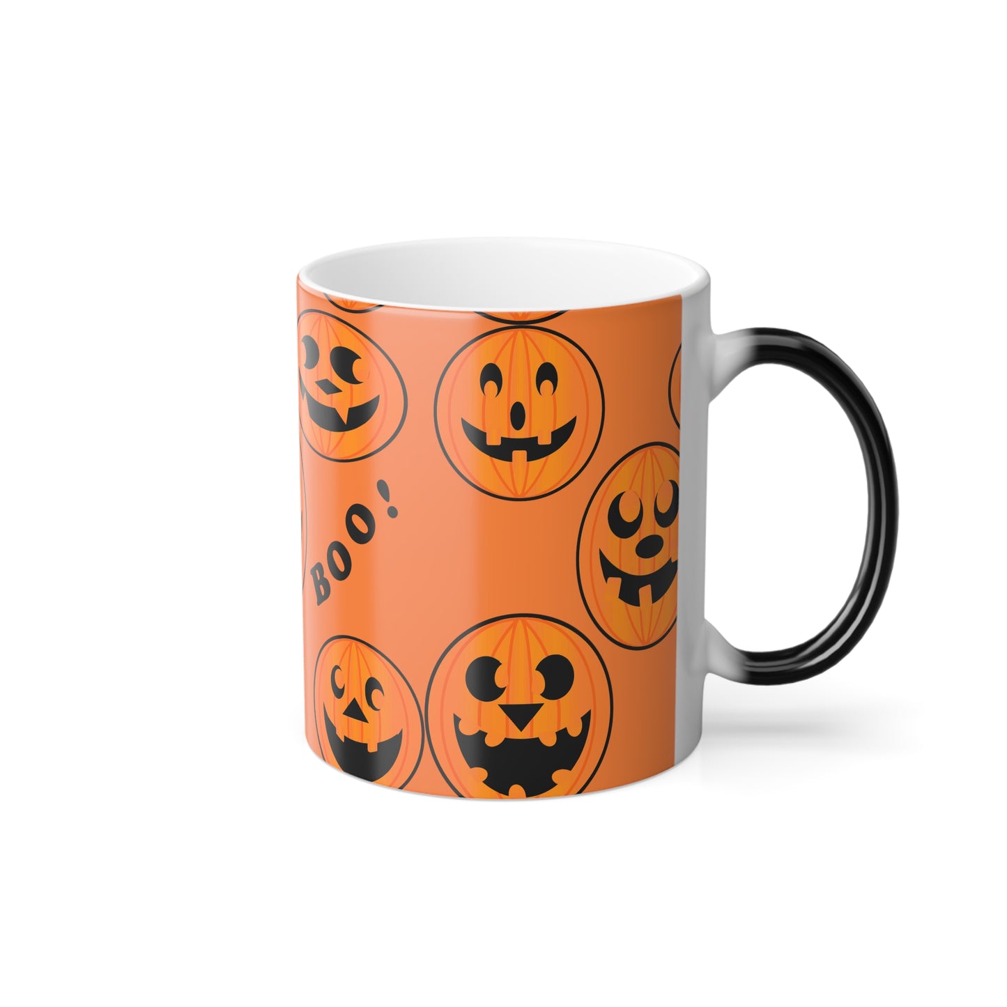 Halloween Color Morphing Mug - Pumpkin Design - Perfect for Fall, Spooky