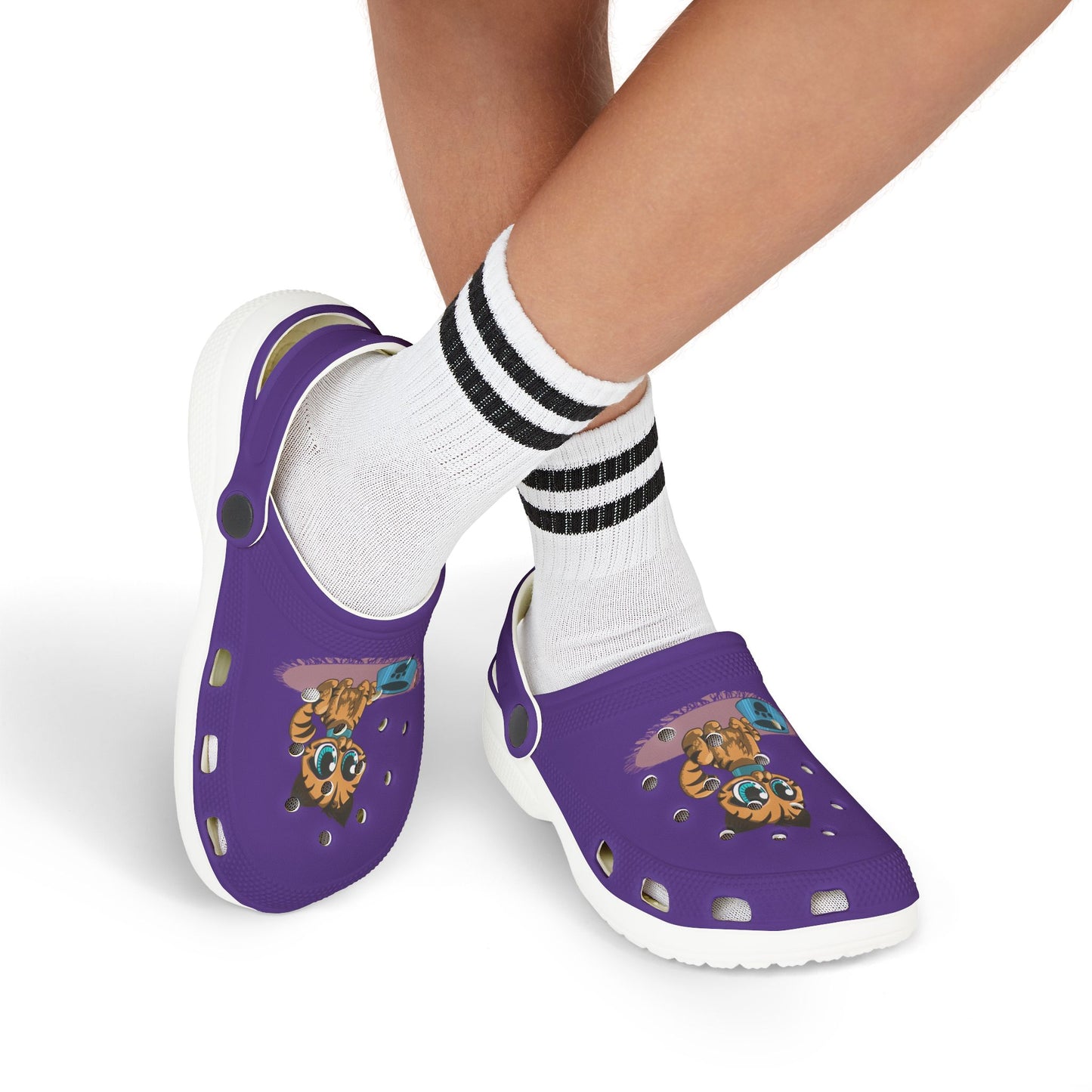 Adorable Kids' EVA Foam Clogs - Fun Tiger Design for Playtime, Summer Shoes, Garden Wear, Birthday Gift, Pool Sandals