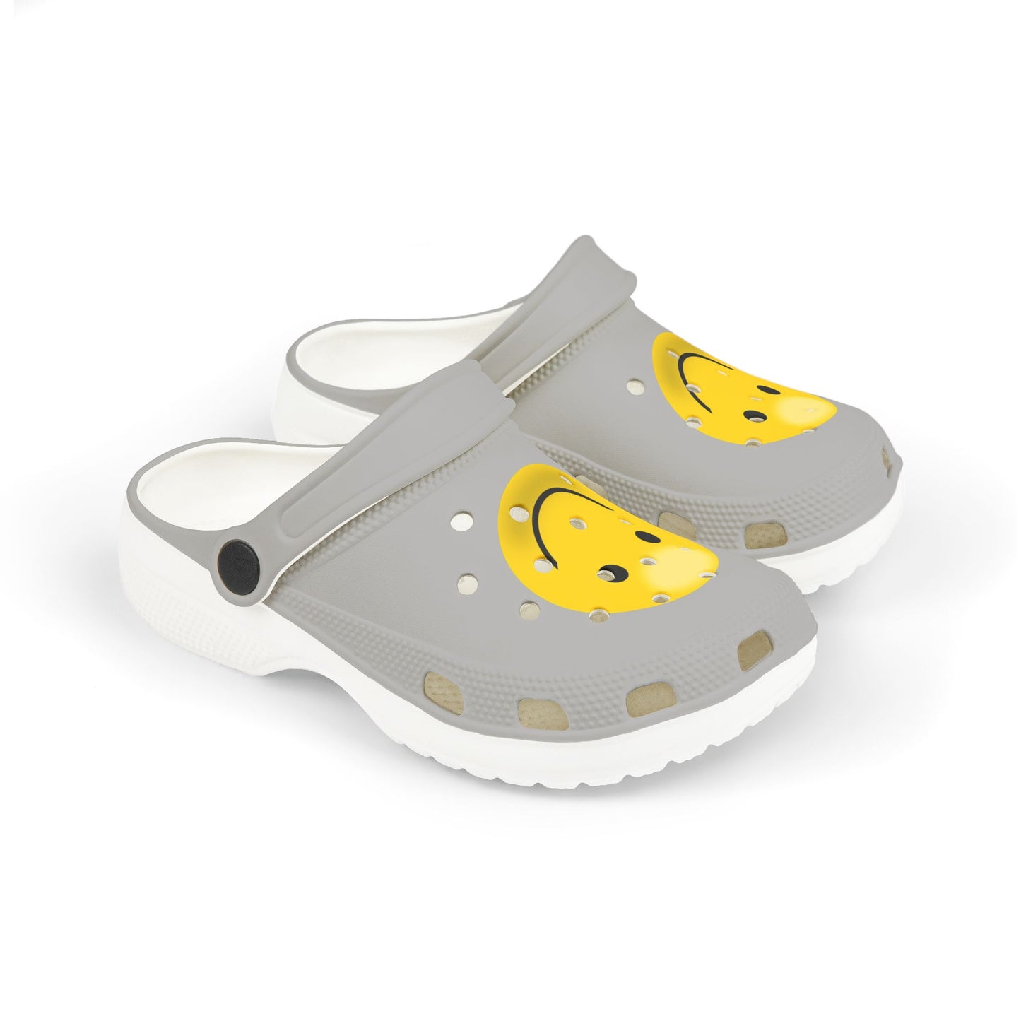 Smiley Face Clogs, Kid's EVA Foam Shoes, Comfortable Summer Footwear, Fun Playtime Shoes