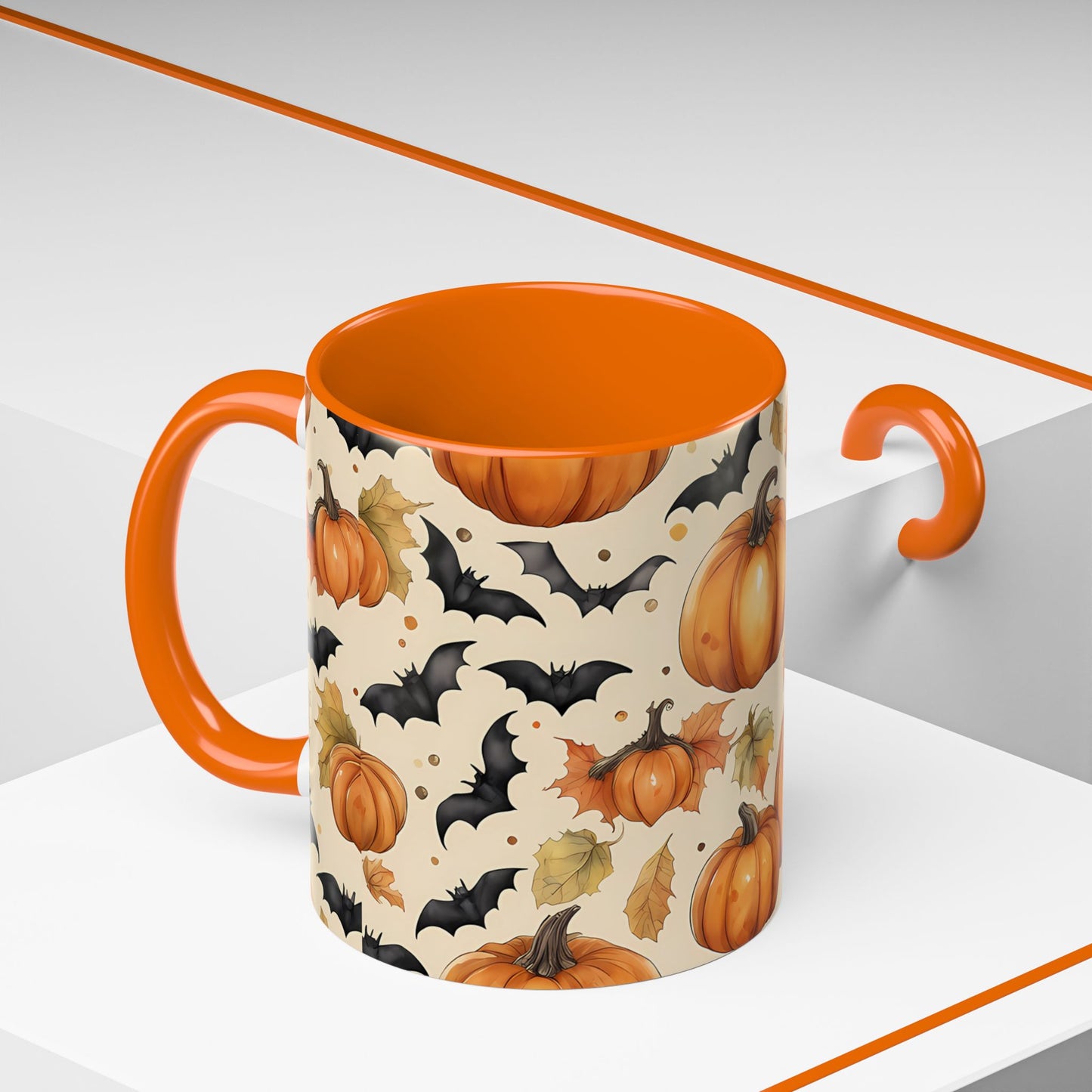Pumpkin Halloween Coffee Mug, Fall Decor Mugs, Spooky Halloween Gifts, Autumn Drinkware, Seasonal Coffee Cups
