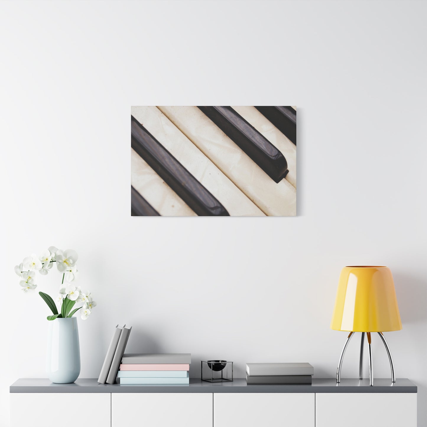 Piano Keys Canvas Wall Art, Music Decor for Home, Perfect Gift for Musicians or Music Lovers