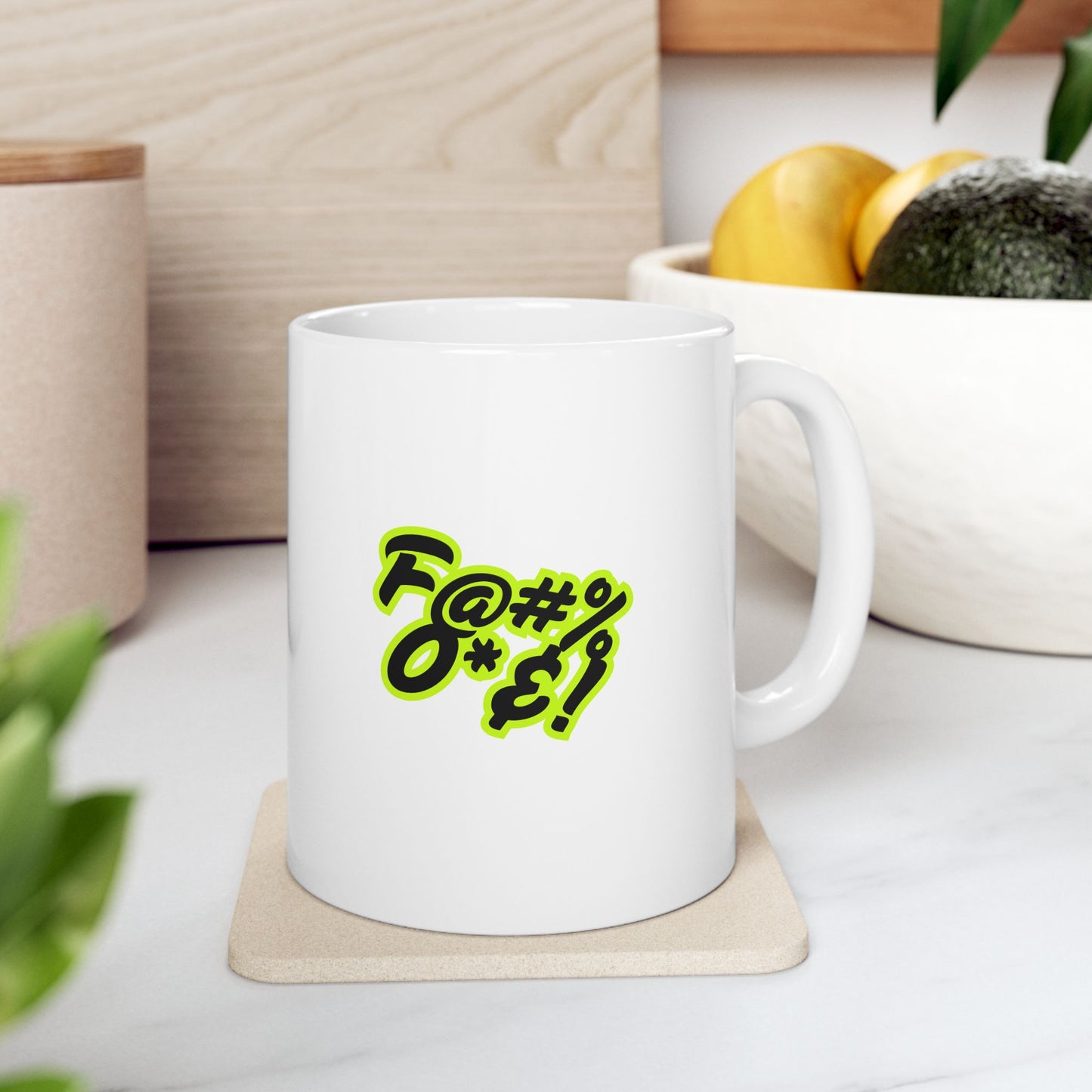 Vibrant Ceramic Mug, Colorful Cup for Coffee, Tea, Gift for Friends, Kitchen