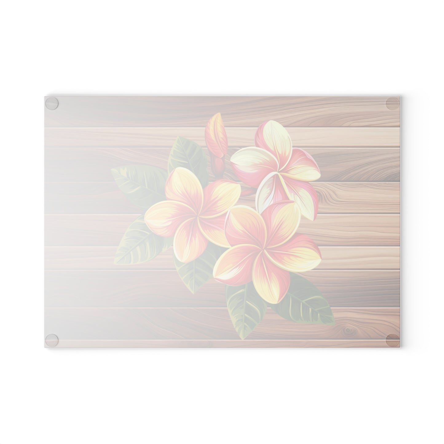 Tropical Floral Glass Cutting Board, Kitchen Decor, Gift for Cooks, Housewarming, Summer BBQ, Tropical Party Essentials
