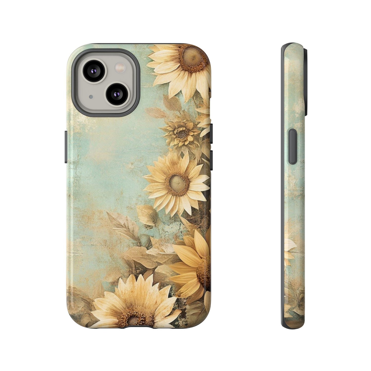 Sunflower Phone Case, Tough Shell Floral Cover, Nature Inspired Gift, Durable Protective Case, Perfect for Spring and Summer