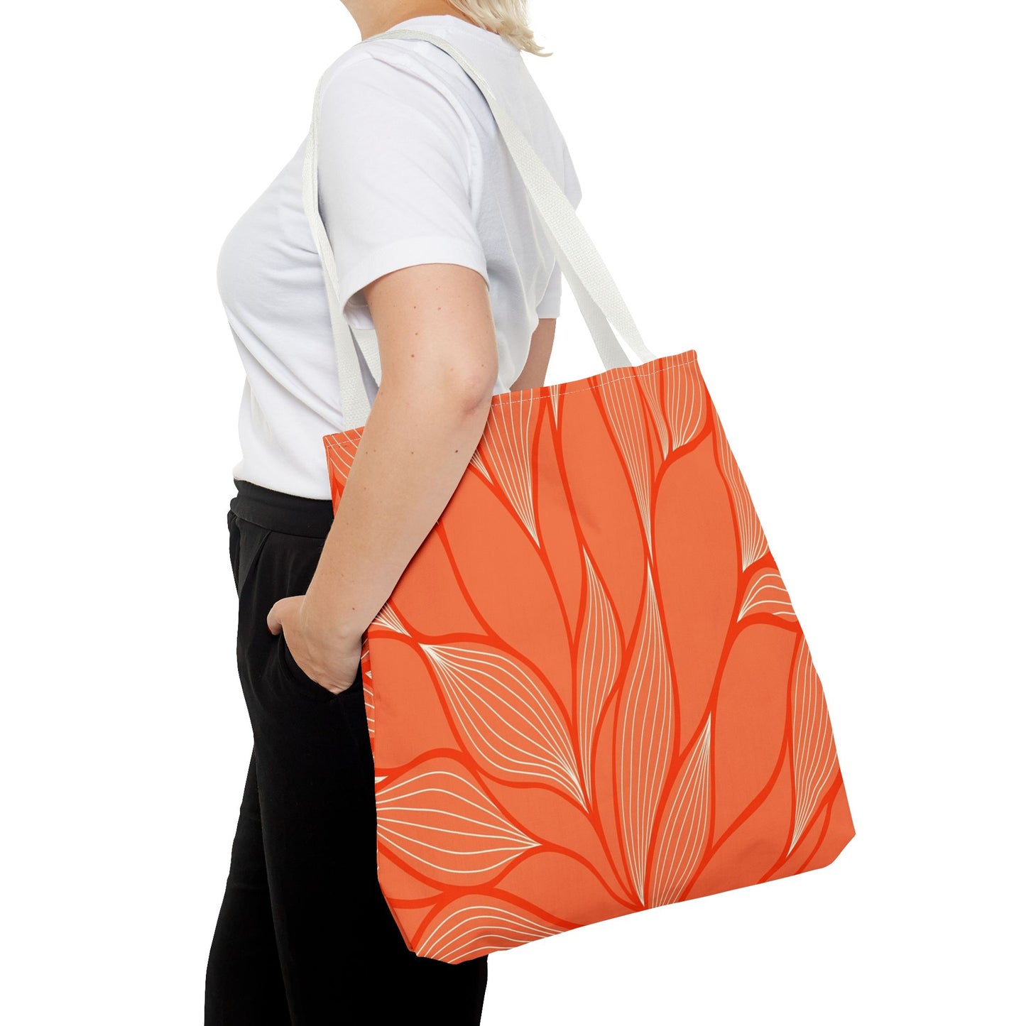 Vibrant Leafy Tote Bag, Stylish Grocery Bag, Eco-Friendly Shopping Tote, Floral Summer Tote, Gift for Plant Lovers