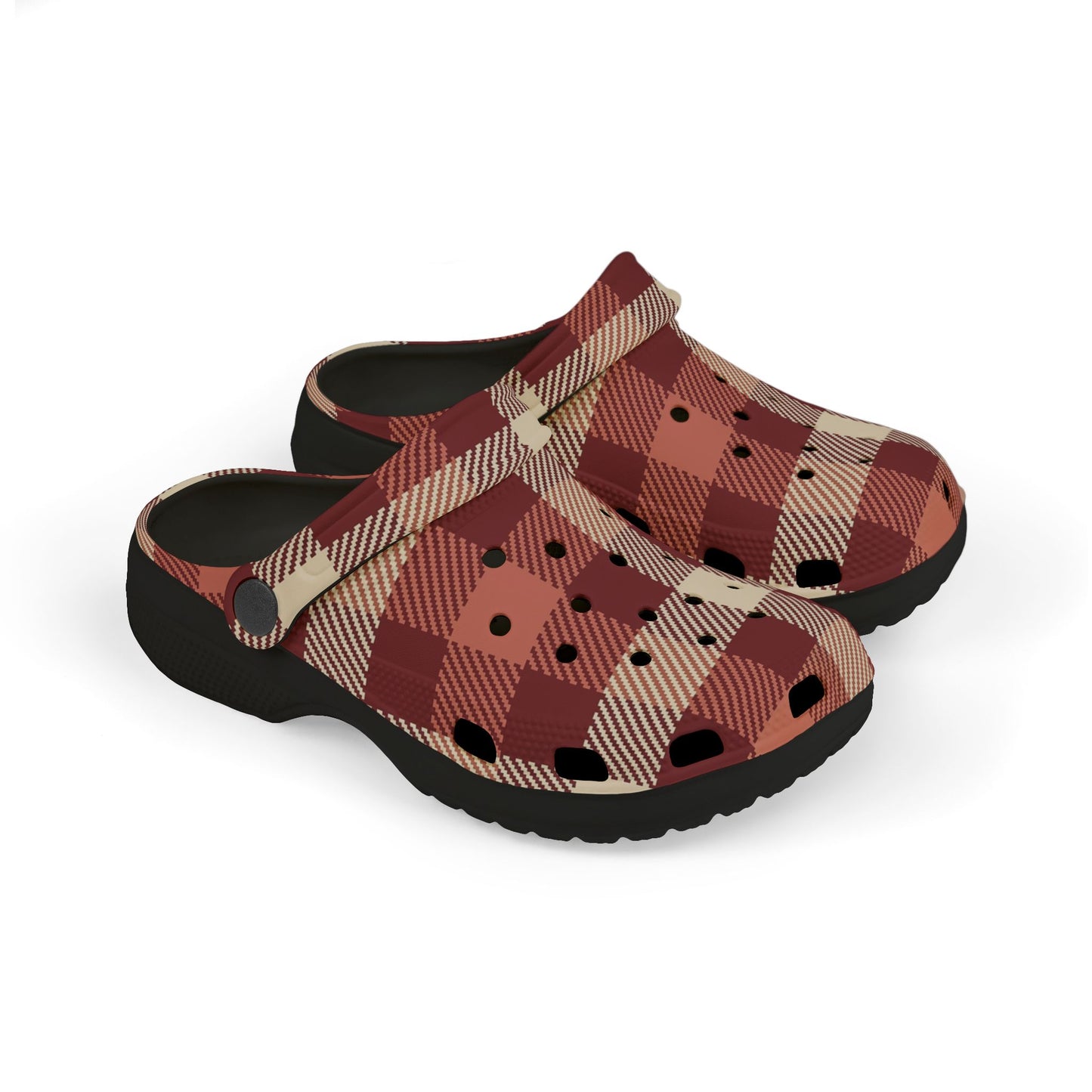Plaid Kid's EVA Foam Clogs, Comfortable Slip-On Shoes, Perfect for Playdates, Casual Outings, Gifts, Everyday Wear