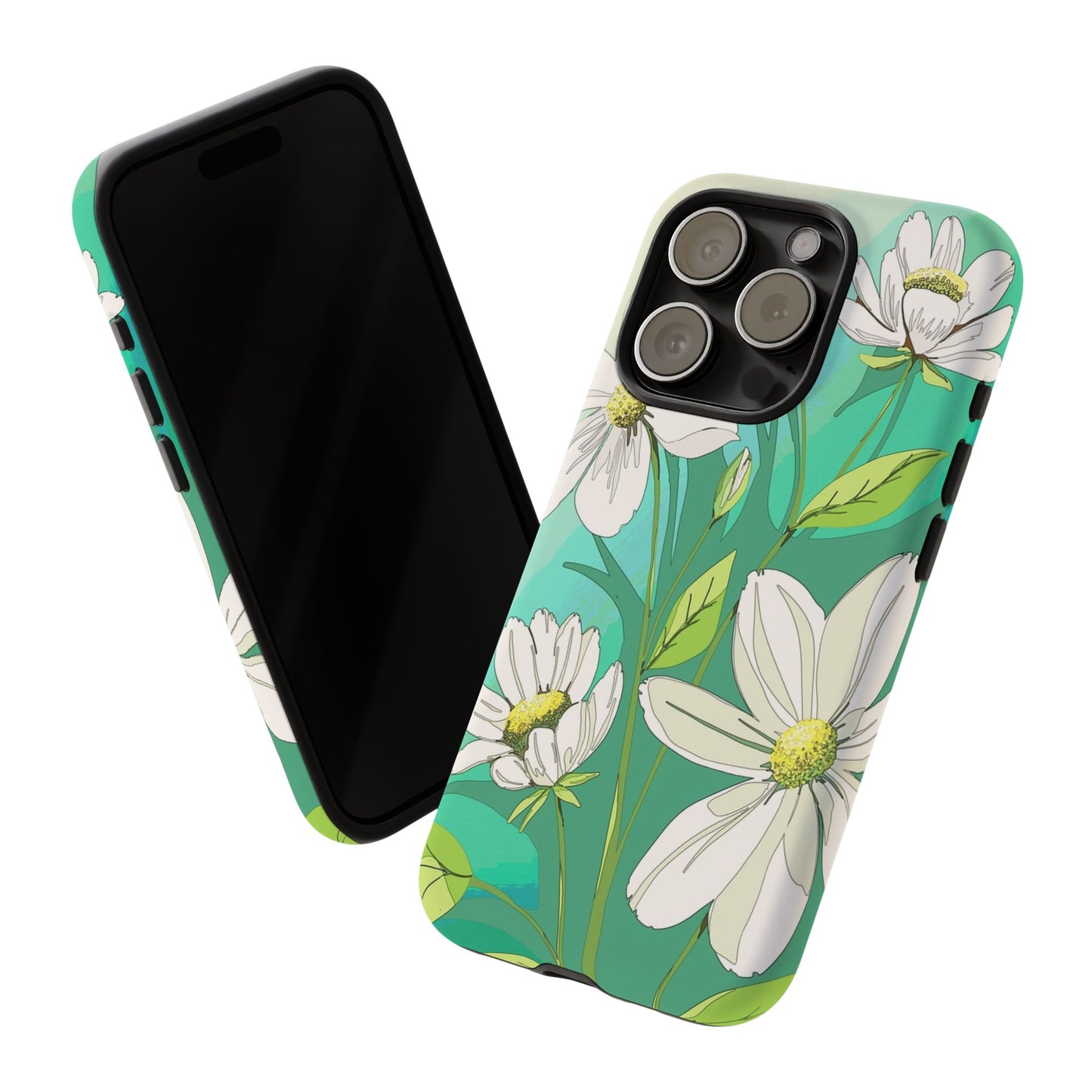Floral Phone Case, Tough Cases, Flower Design, Nature Inspired, Eco-Friendly Cover, Unique Gift for Her, Spring Accessories