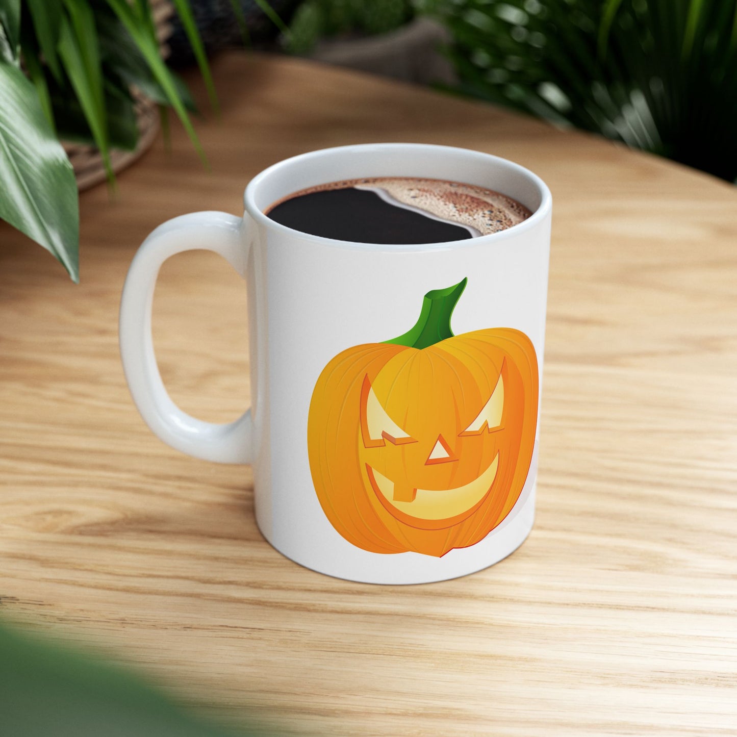 Halloween Pumpkin Mug | 11oz & 15oz Ceramic | Perfect for Fall, Cozy Drinks, Gifting