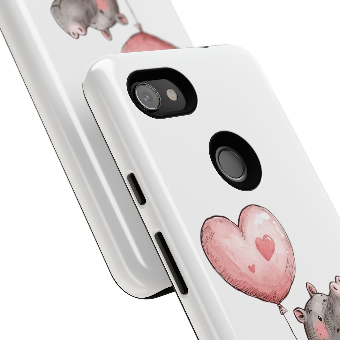 Cute Hippo Phone Case - Good Vibes Design, Animal Lover Gift, Fun Accessory, Birthday Present, Phone Accessories