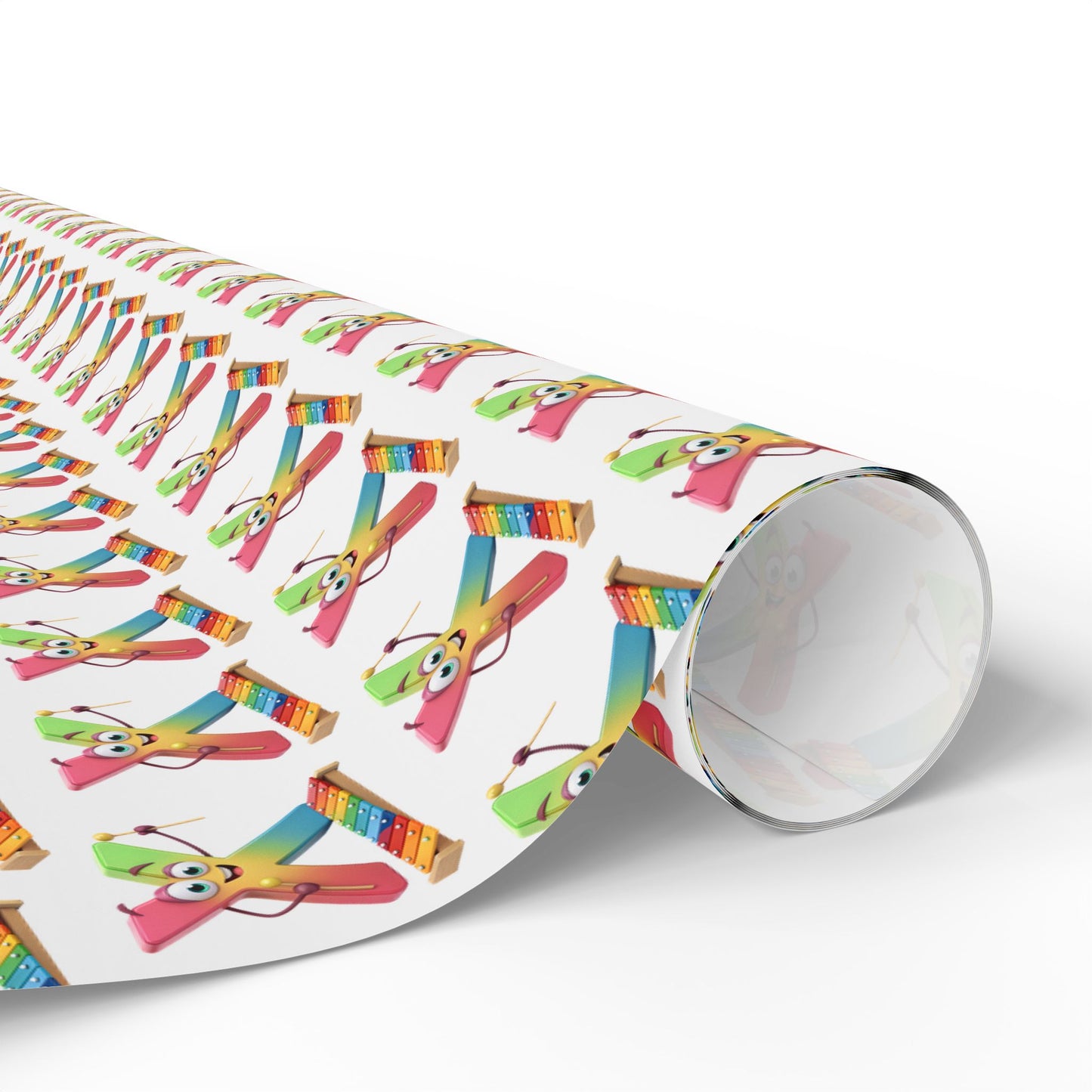 Colorful Character Wrapping Paper, Gift Wrap for Birthdays, Holidays, Celebrations, Fun Patterns, Party Supplies