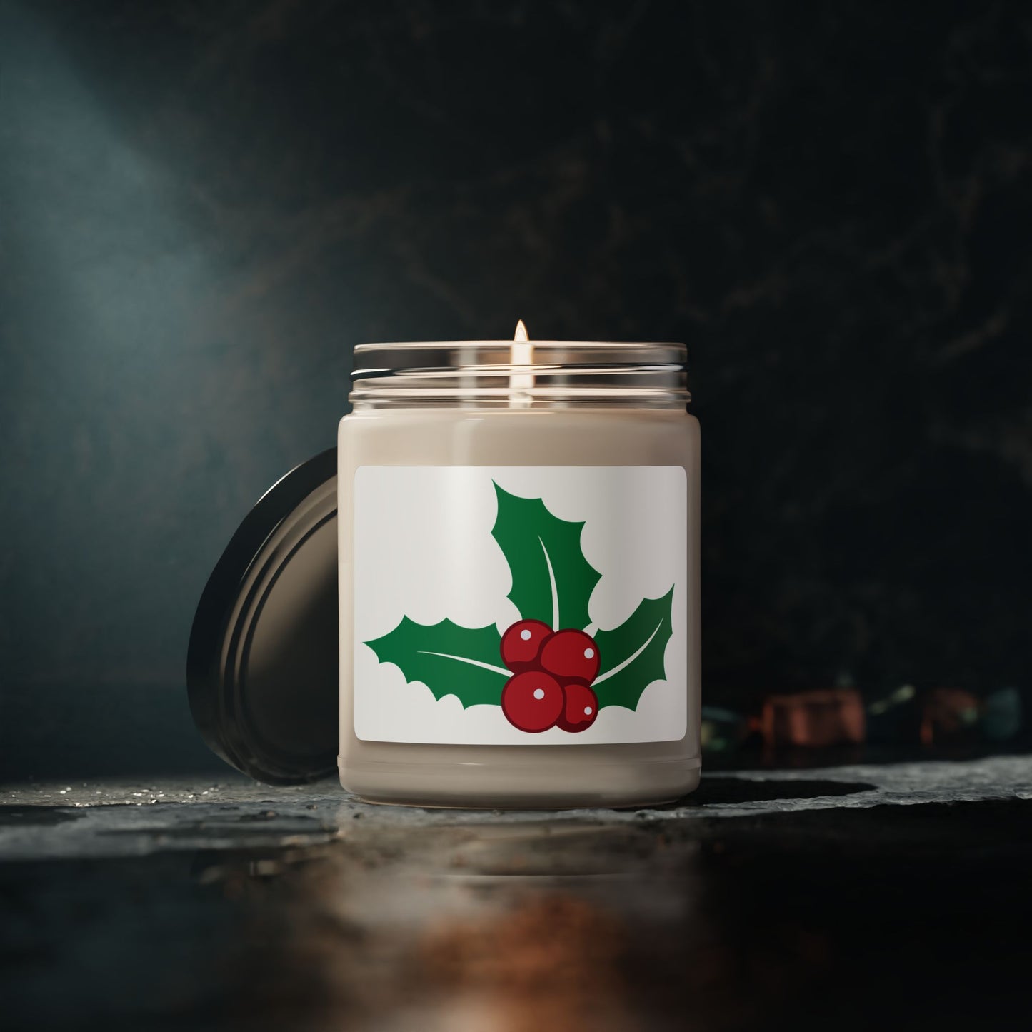 Holiday Scented Soy Candle, Christmas Decor, Aromatherapy Gift, Home Fragrance, Eco-Friendly Candle