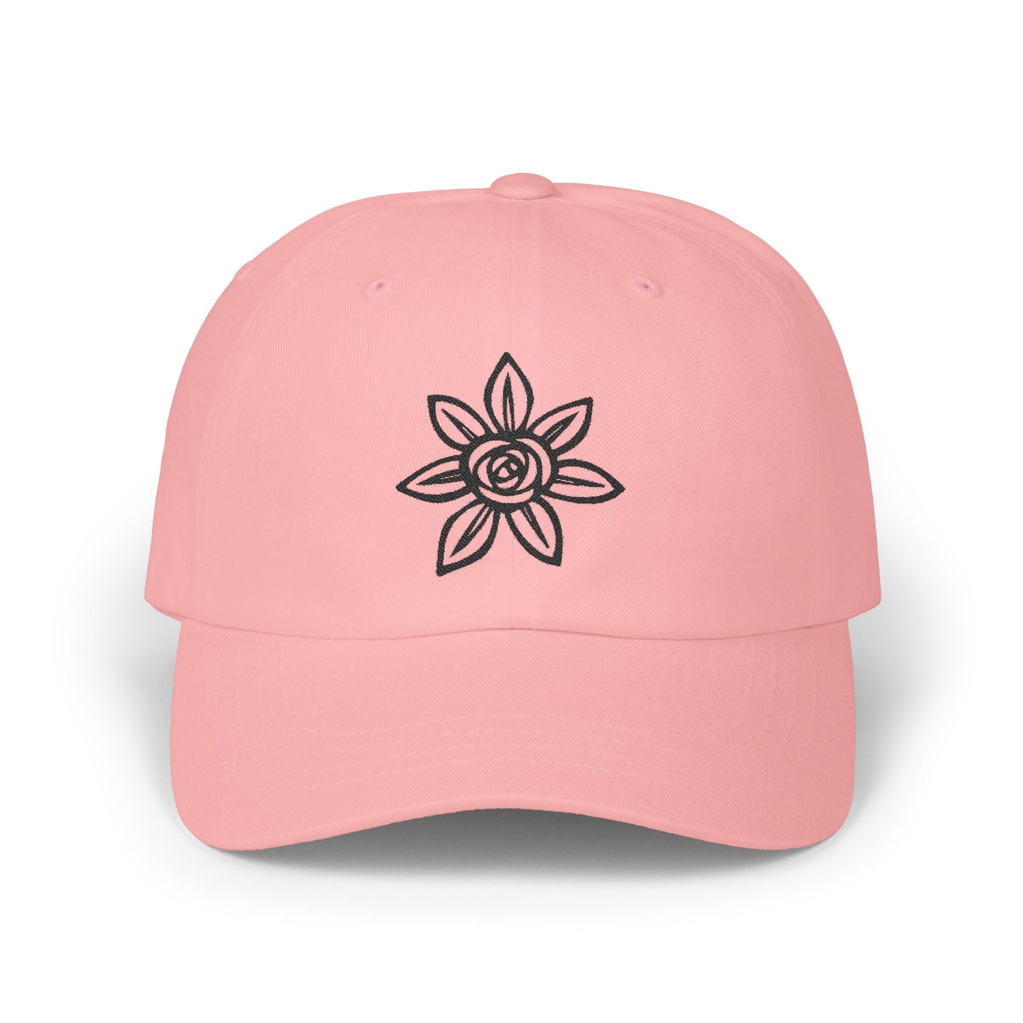 Classic Embroidered Dad Cap | Floral Design Hat | Unisex Casual Cap | Perfect Gift for Dad | Summer Accessory | Streetwear