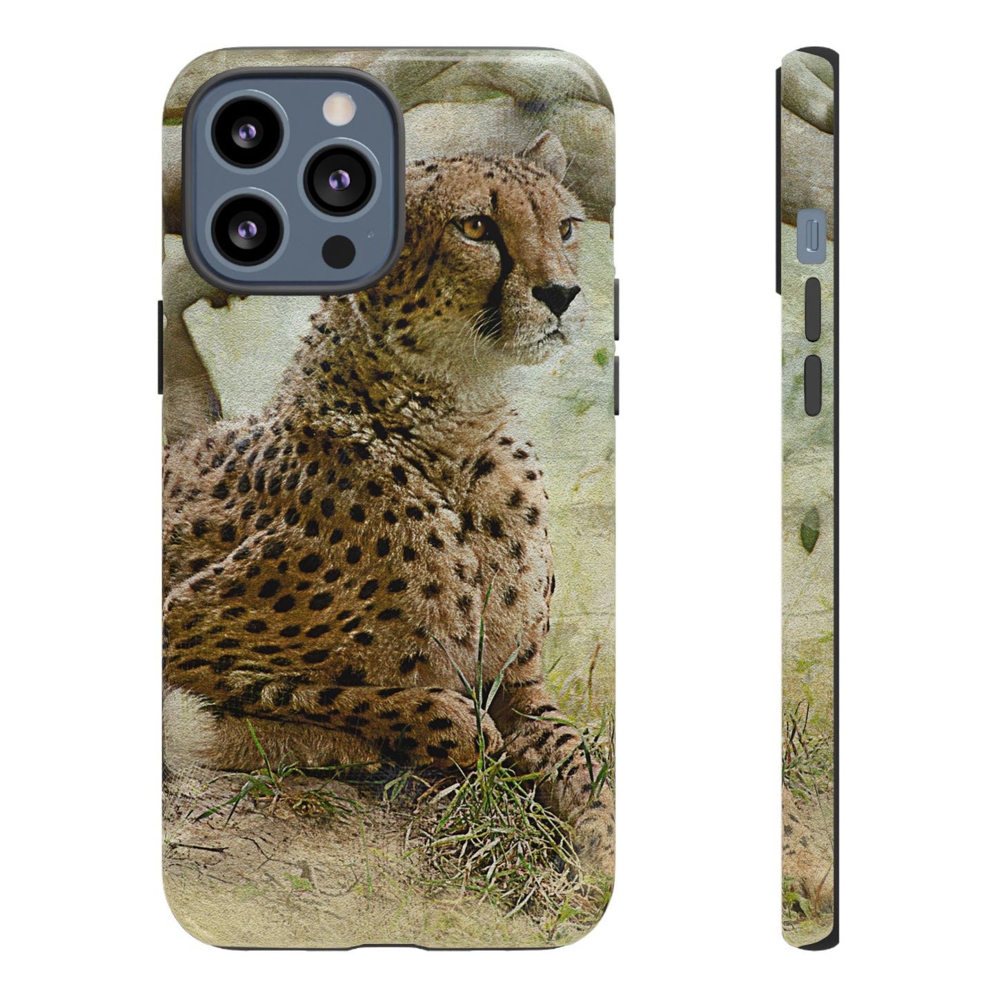 Cheetah Phone Case, Tough Cases, Animal Lover Gift, Wildlife Protection, Eco-Friendly Mobile Cover, Unique Phone Accessory