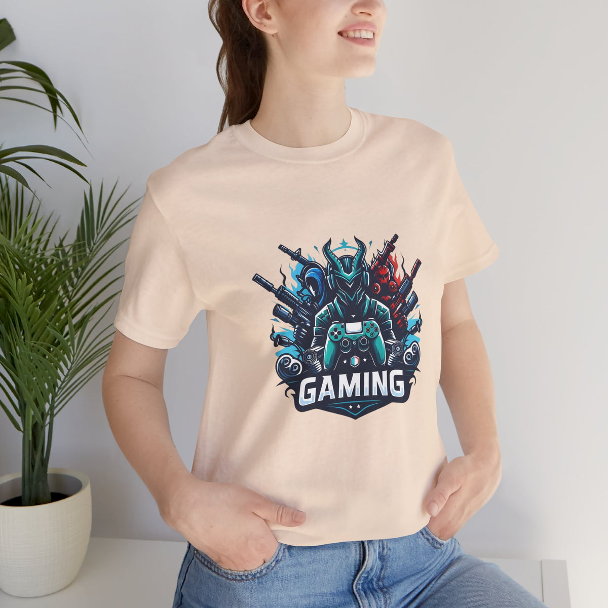 Gaming Controller Emblem Tee — Esports Gamer Graphic T-Shirt