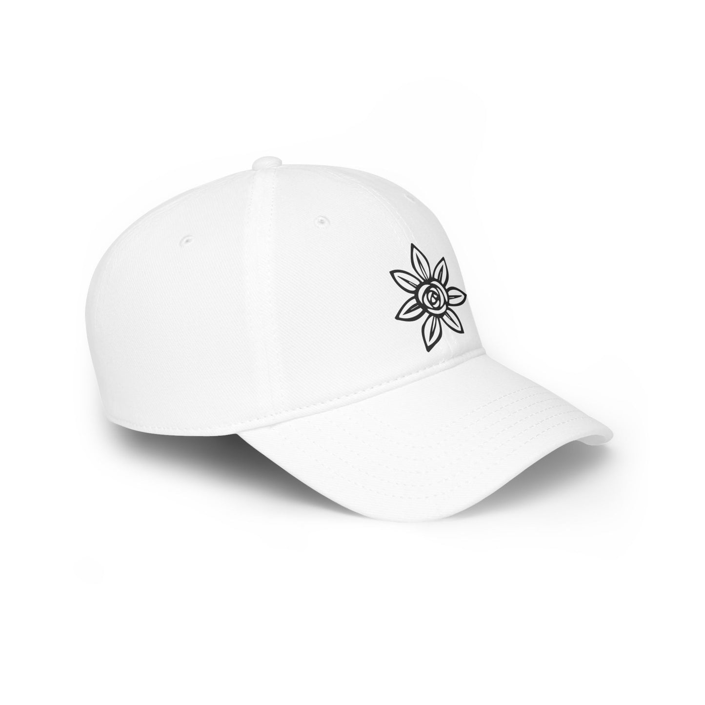 Stylish Floral Low Profile Baseball Cap, Casual Hat, Summer Accessory, Gift for Her, Trendy Headwear, Everyday Wear