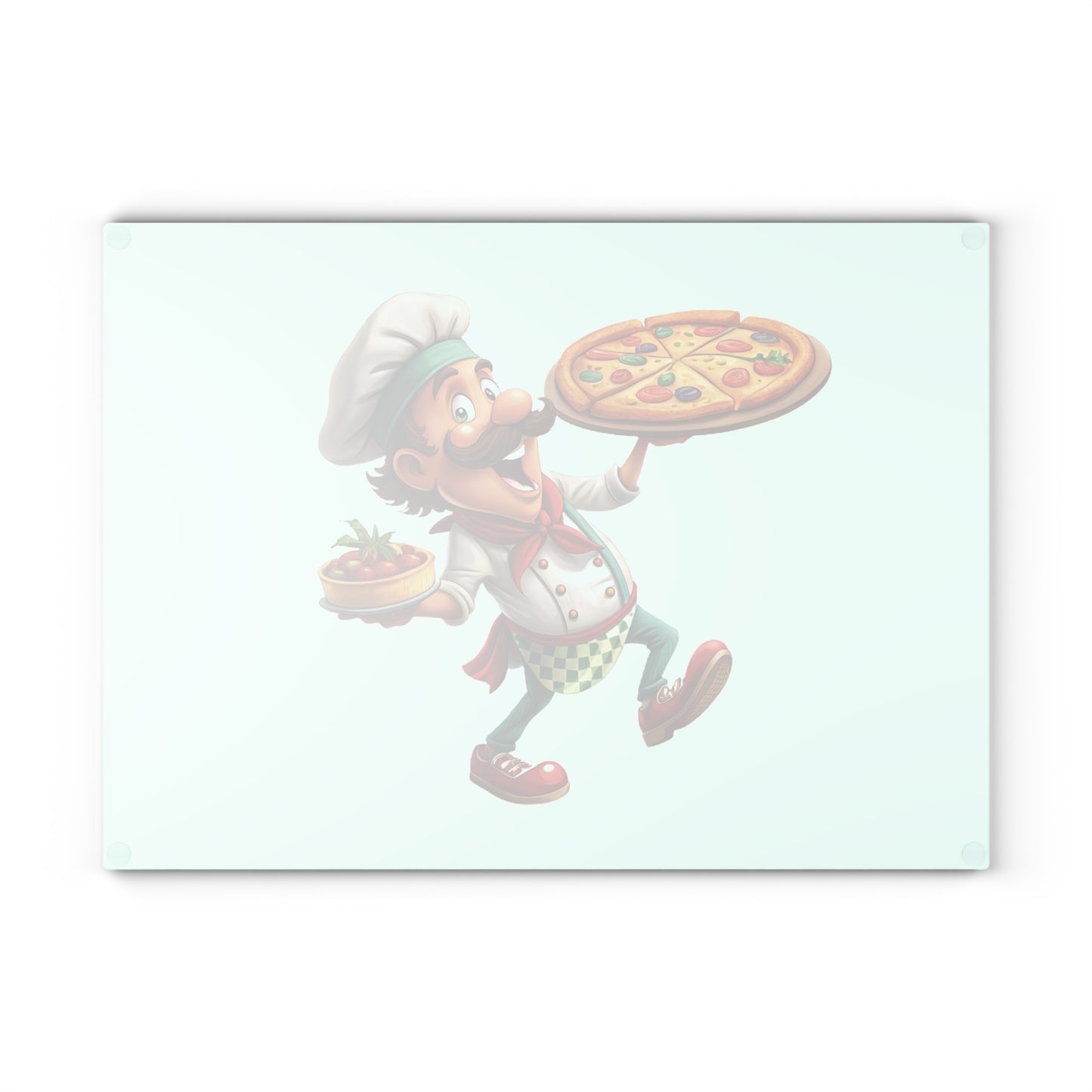 Funny Chef Glass Cutting Board - Perfect Kitchen Gift, Cooking Decor, Home Chef Essential, Present for Foodies, Unique Kitchenware