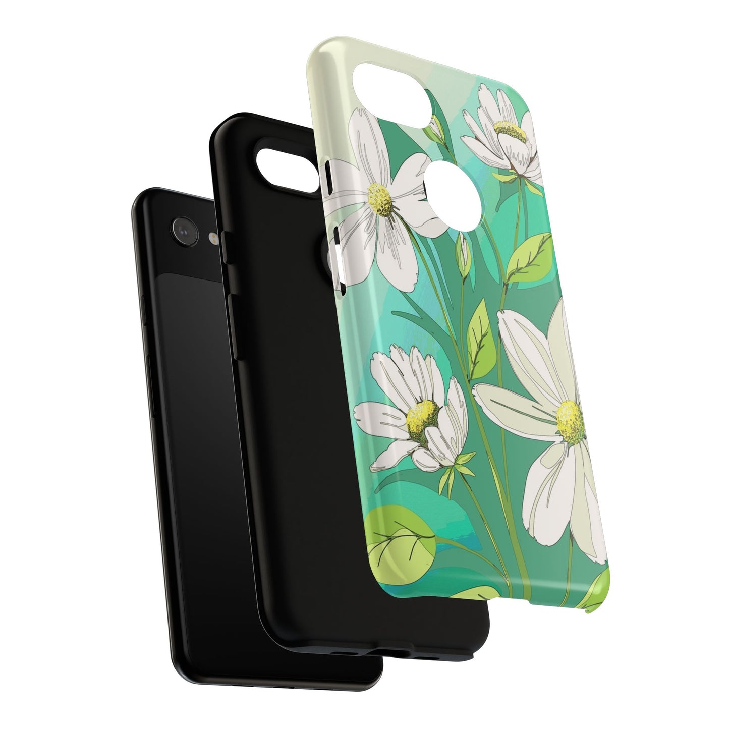 Floral Phone Case, Tough Cases, Flower Design, Nature Inspired, Eco-Friendly Cover, Unique Gift for Her, Spring Accessories