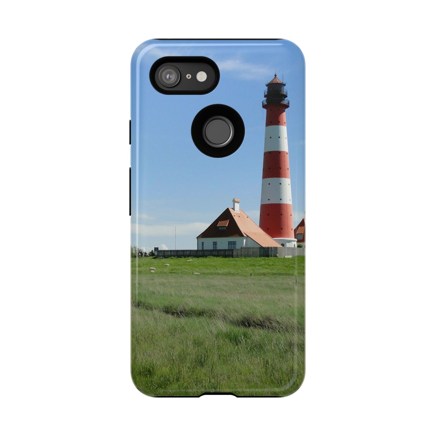 Lighthouse Phone Case - Coastal Vibes, Nautical Gift, Ocean Lover Accessory, Beach Aesthetic, Customizable Design