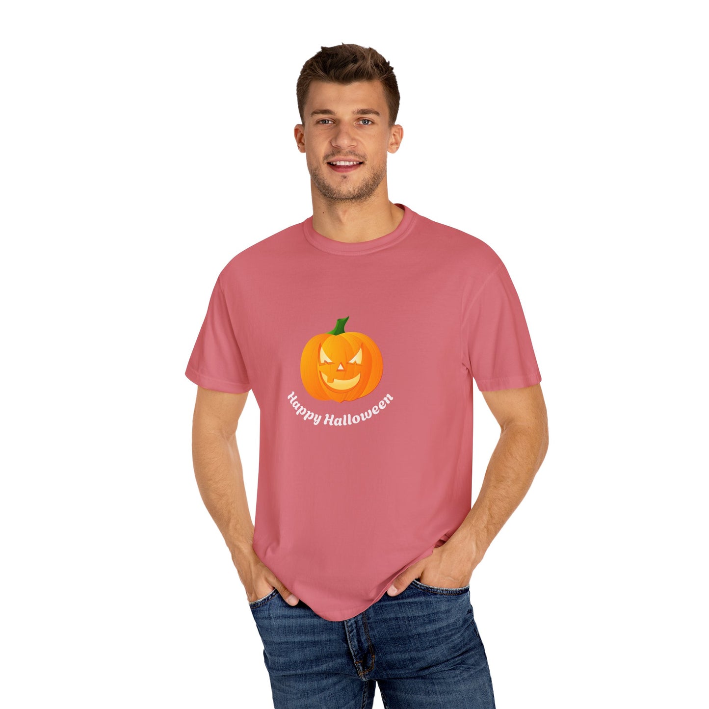 Halloween Pumpkin T-Shirt, Unisex Fall Shirt, Spooky Tee, Autumn Casual Wear, Trick or Treat Costume