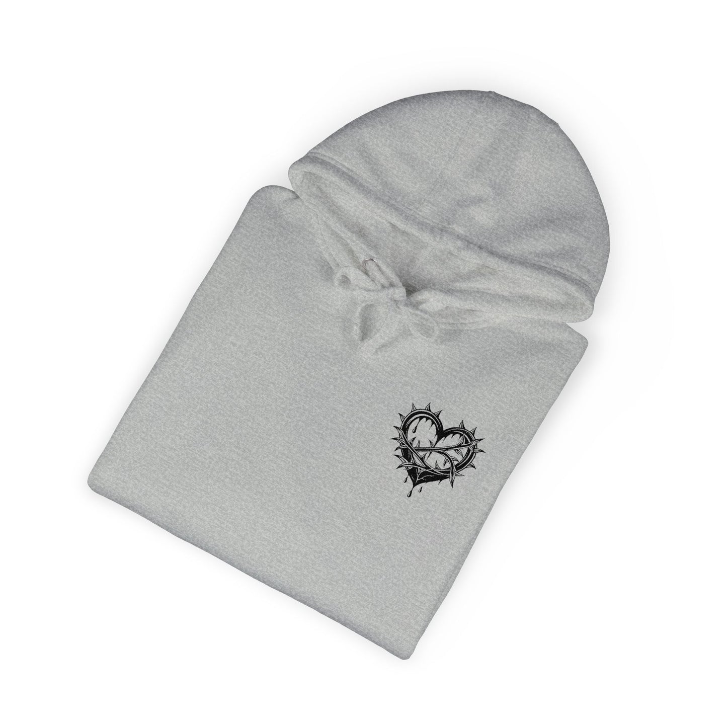 Heartfelt Unisex Fleece Hoodie, Cozy Gift, Casual Wear, Valentine's Day, Romantic Style