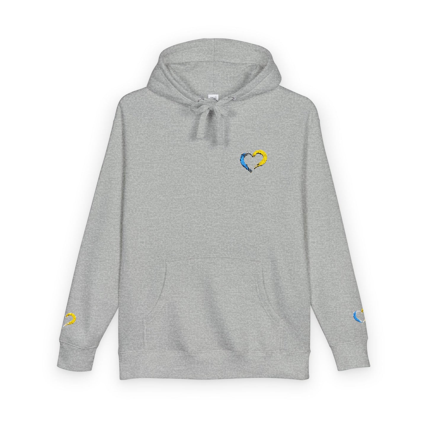 Colorful Heart Unisex Fleece Hoodie | Cozy Gift for Friends, Valentine's Day, Anniversary, Casual Wear, Spring Fashion
