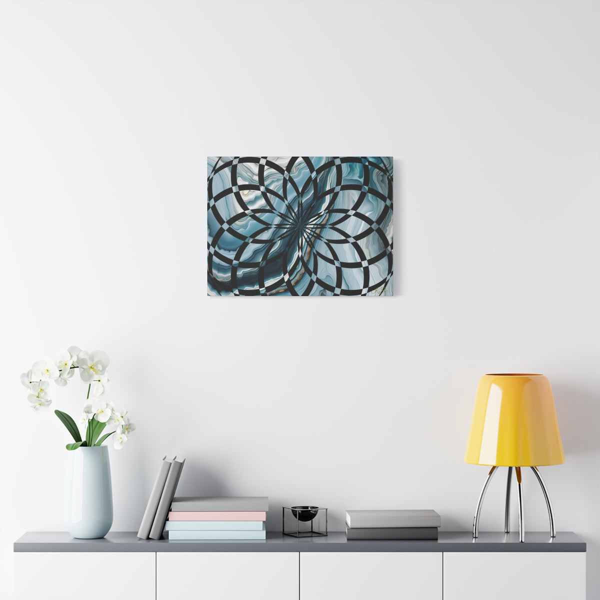 Abstract Geometric Art Canvas Print, Modern Wall