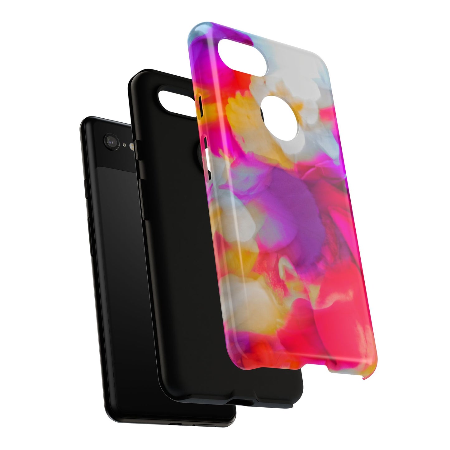 Floral Phone Case: Stylish Art for Your Device, Tough Cases, Gift for Her, Flower Print, Trendy Accessories, Phone Protection
