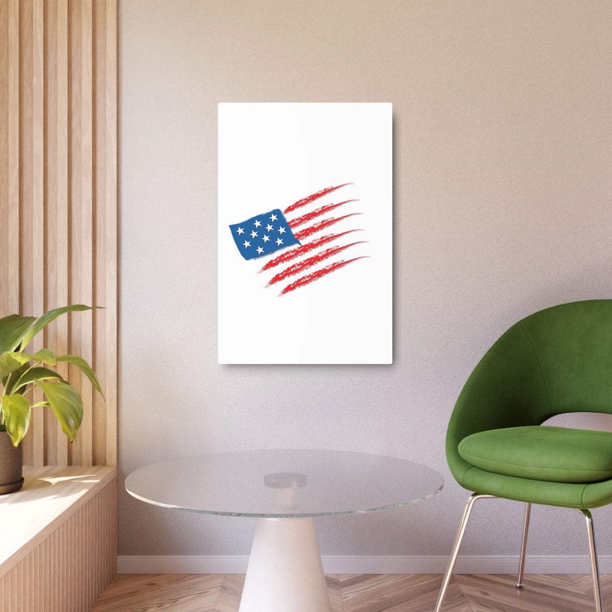 Patriotic Metal Art Sign, Rustic Decor for Home, Wall Art for Independence Day, Memorial Day, Veteran's Day, Gifts for Patriots